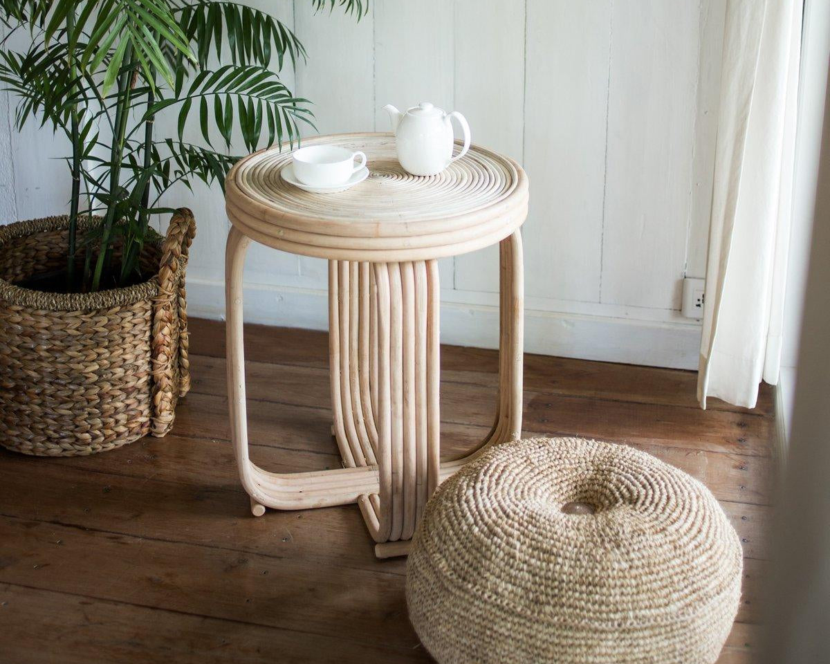 Hocker | Sitzsack TELU aus Bast (2 Größen) - Roo's Gift Shop