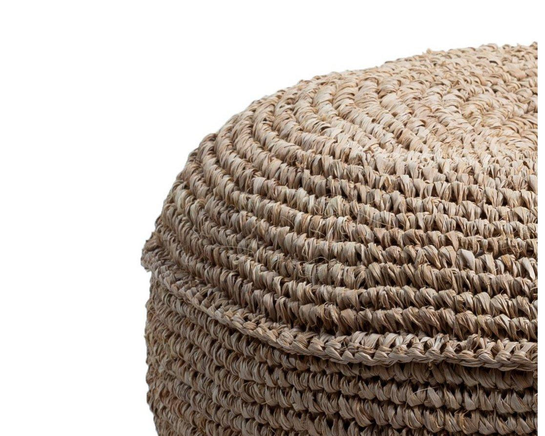 Hocker | Sitzsack TELU aus Bast (2 Größen) - Roo's Gift Shop