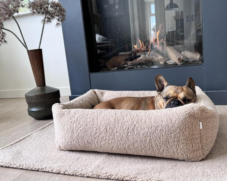 Hundebett | Hunde Körbchen | TEDDY Dog Bed CREAM - Roo's Gift Shop