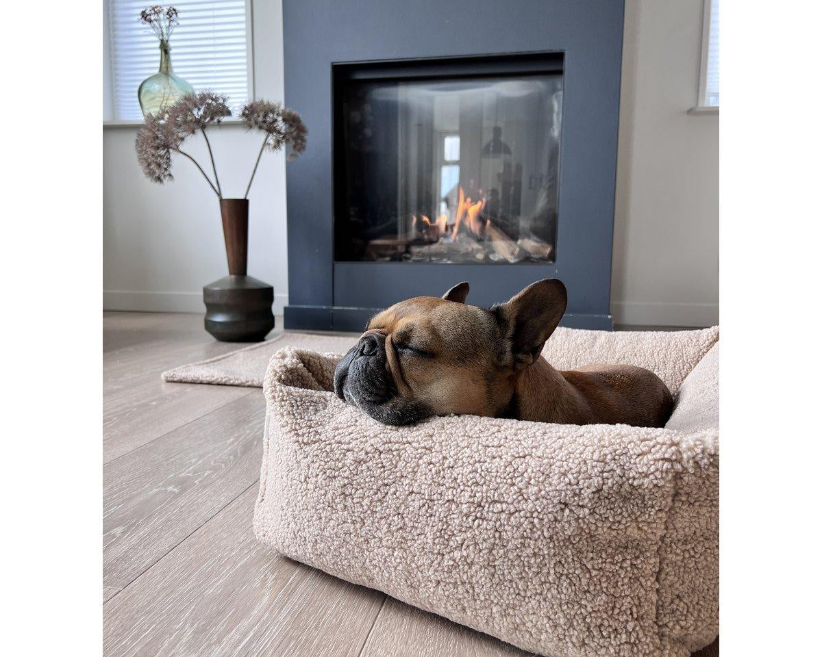 Hundebett | Hunde Körbchen | TEDDY Dog Bed CREAM - Roo's Gift Shop