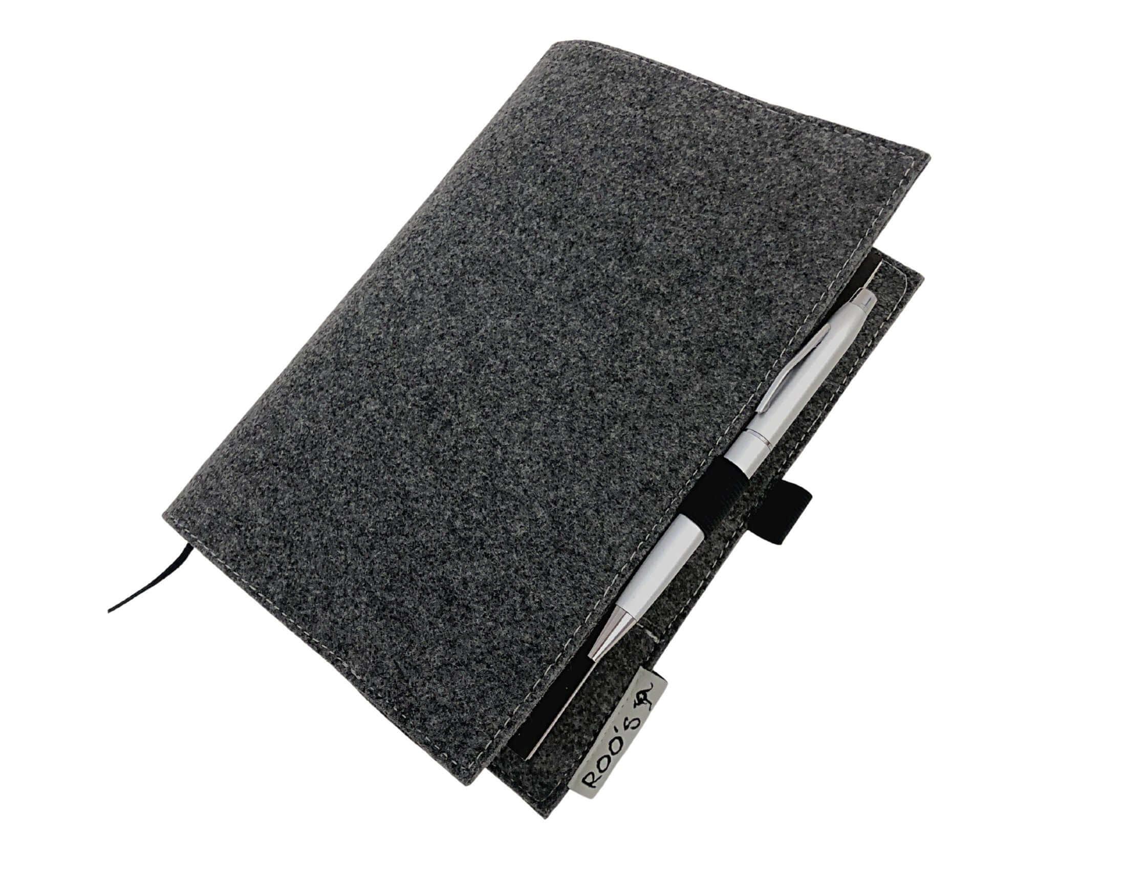 Hefthülle | Filz | DIN A5 | personalisiert - Roo's Gift Shop