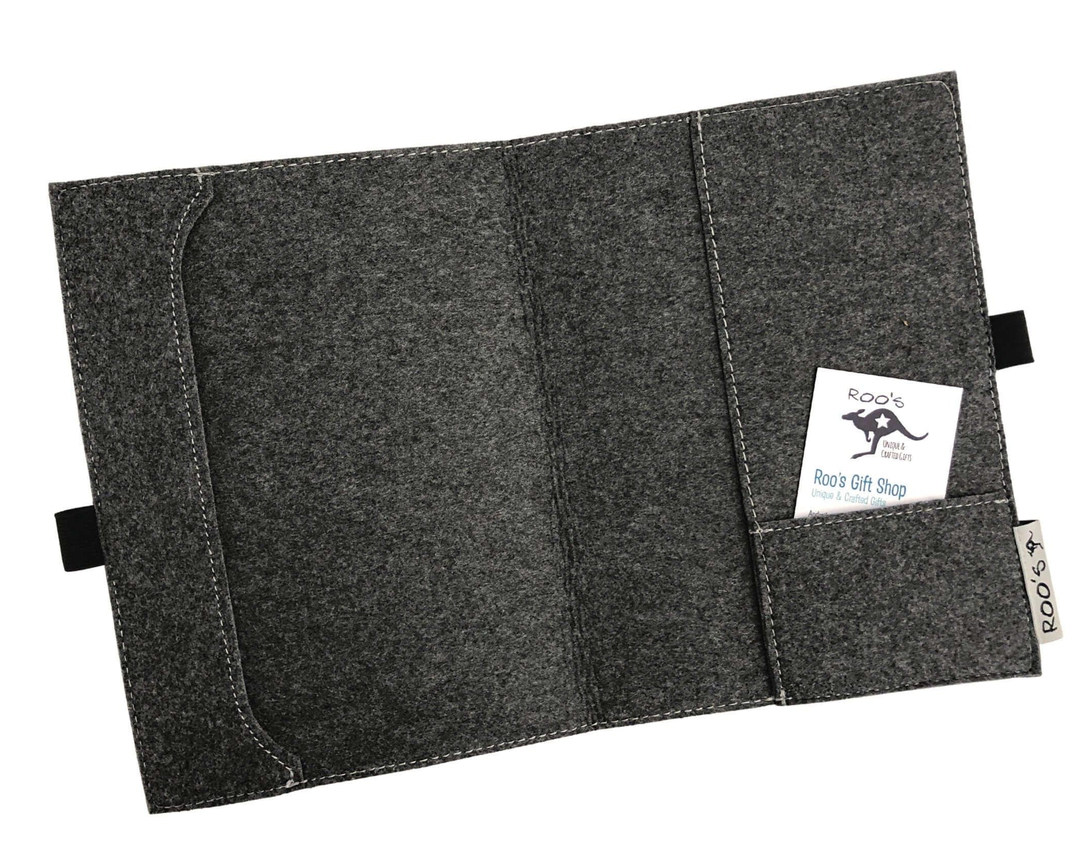 Hefthülle | Filz | DIN A5 | personalisiert - Roo's Gift Shop