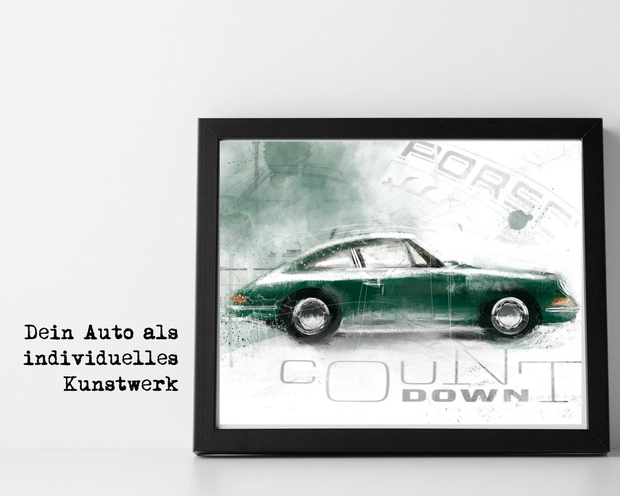 Poster | Auto | Dein Auto als Kunstwerk nach Fotovorlage - Roo's Gift Shop