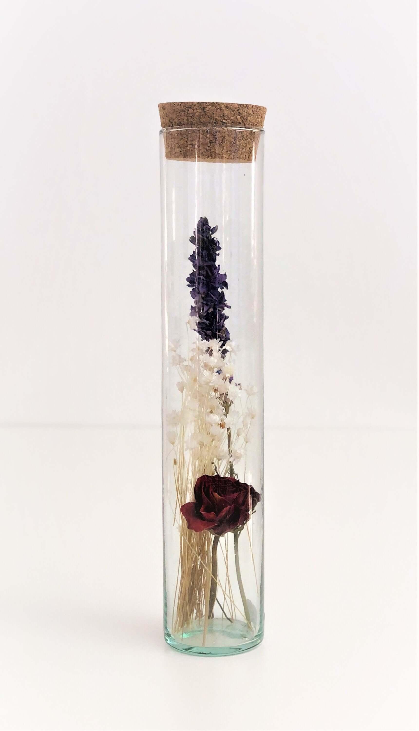 Glasflasche Trockenblumen | Geschenk Hochzeit Geld - Roo's Gift Shop