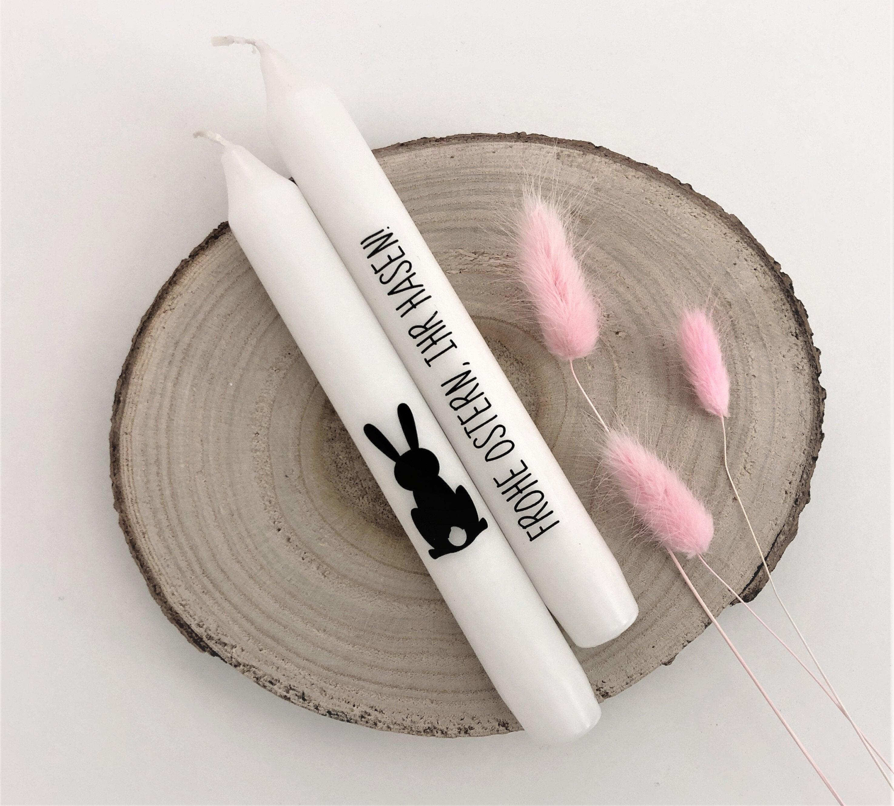 Osterkerzen mit Botschaft | drei Stabkerzen Ostern - Roo's Gift Shop