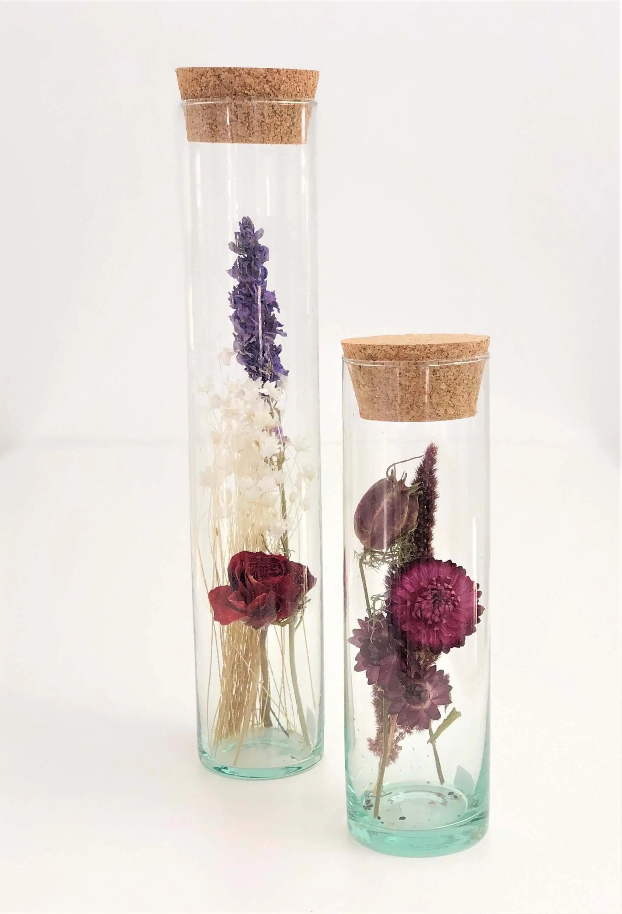 Glasflasche Trockenblumen | Geschenk Hochzeit Geld - Roo's Gift Shop