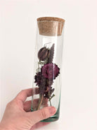 Glasflasche Trockenblumen | Geschenk Hochzeit Geld - Roo's Gift Shop