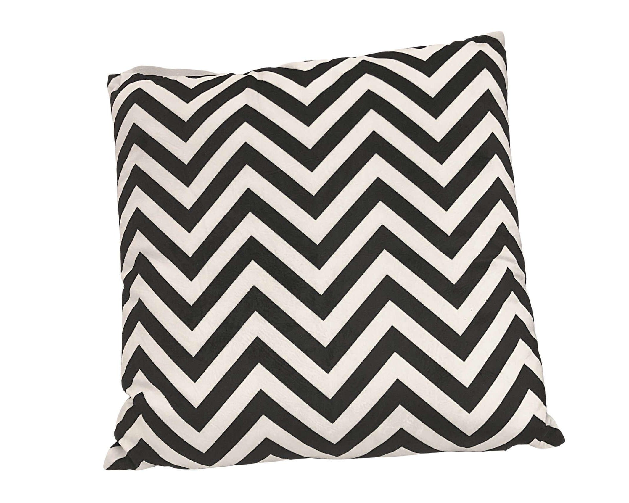 Kissen in schwarz weiß | Ethnomuster | Samt inkl. Füllung - Roo's Gift Shop