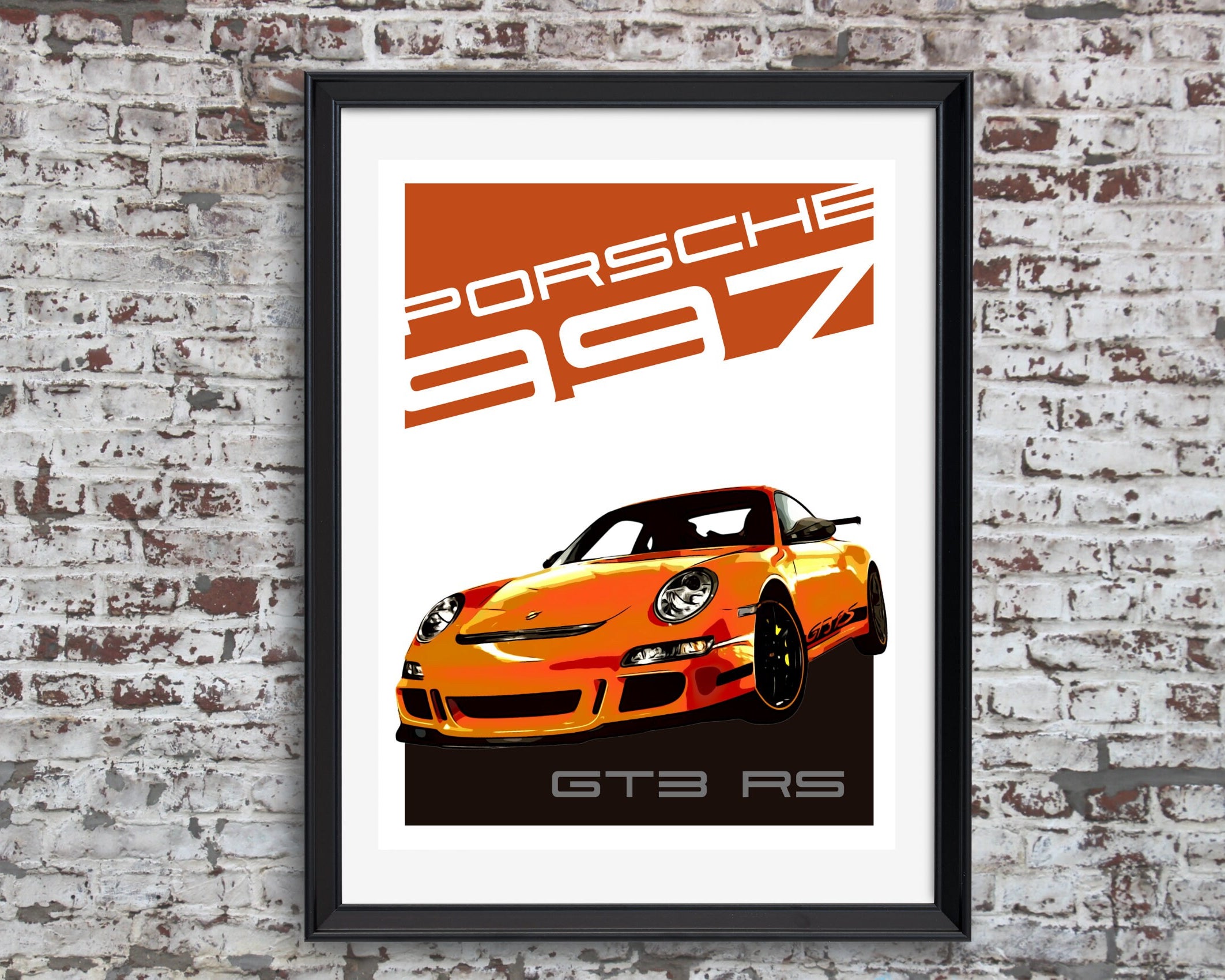 Porsche 997 GT3 RS | Art Print | Digital Print | Auto Poster