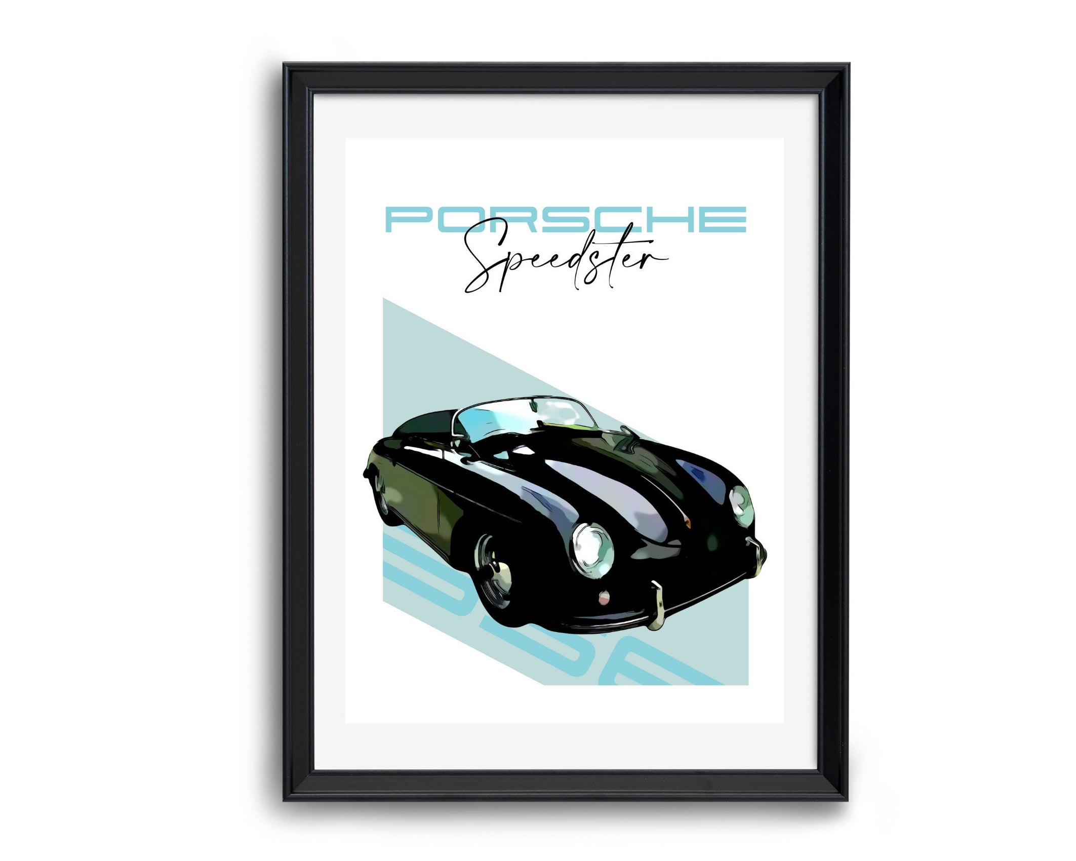 Porsche Speedster 356 | Art Print | Digital Print | Auto Poster