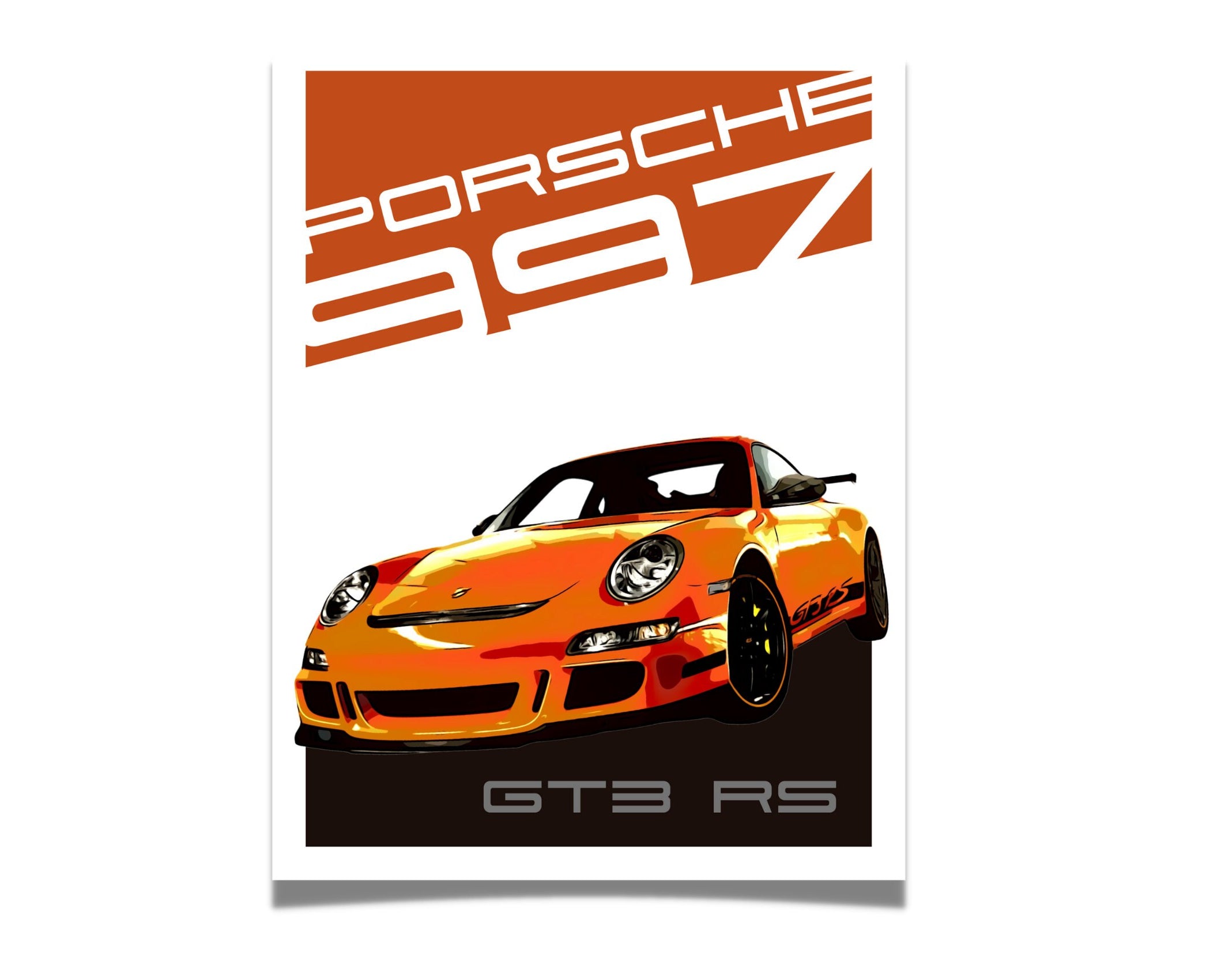 Porsche 997 GT3 RS | Art Print | Digital Print | Auto Poster