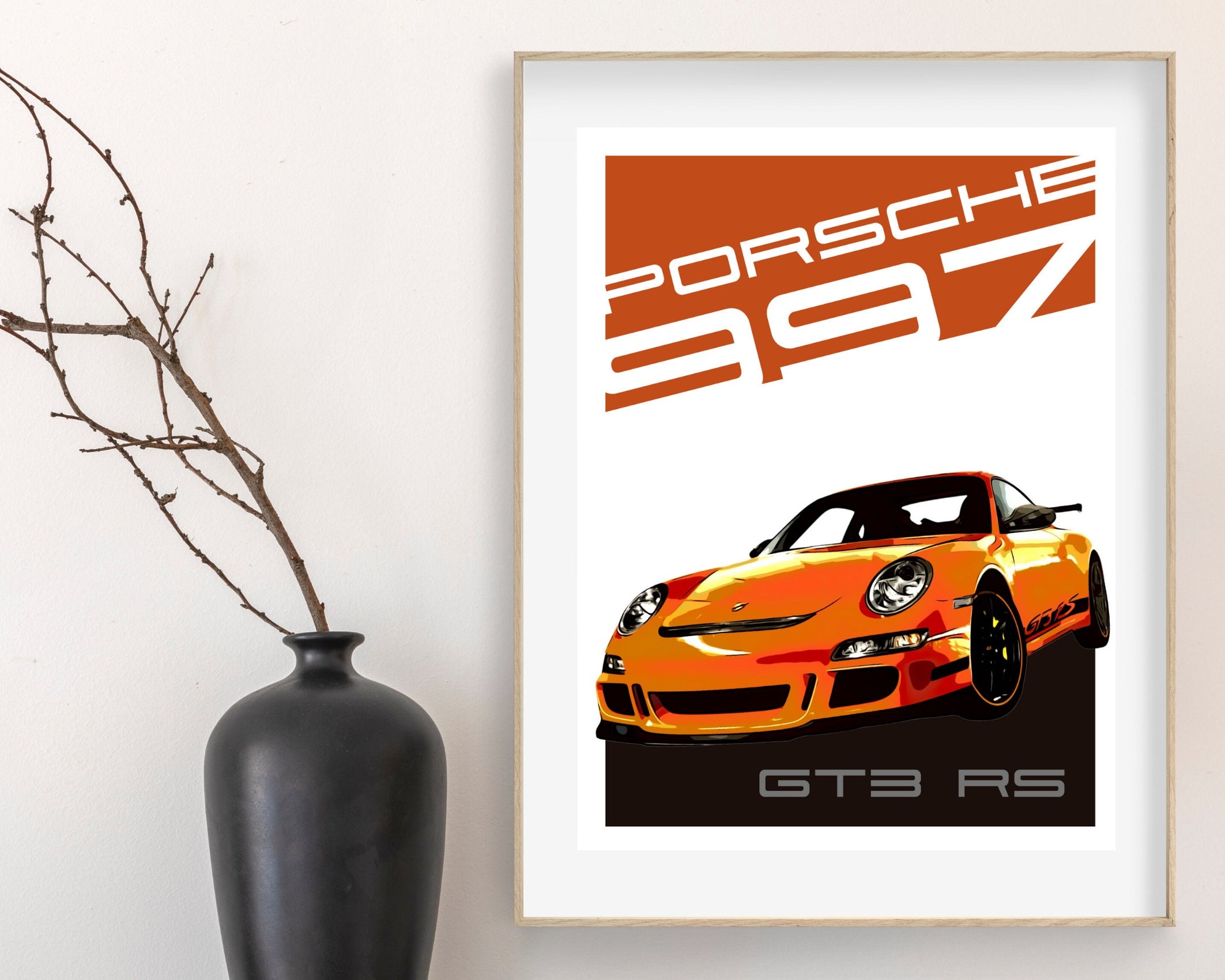 Porsche 997 GT3 RS | Art Print | Digital Print | Auto Poster