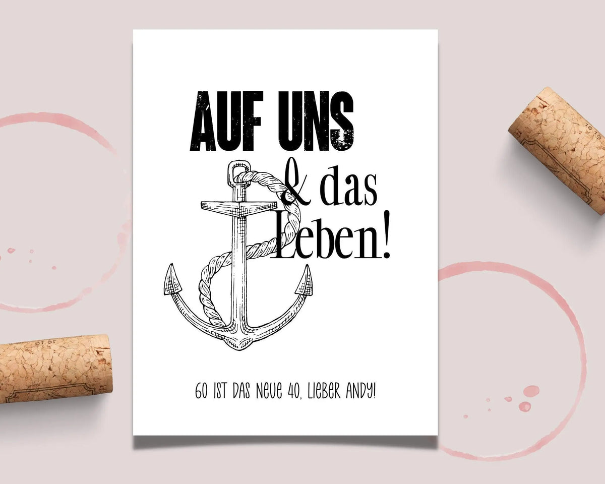 Personalisiertes Weinflaschen Etikett | Geburtstag - Roo's Gift Shop