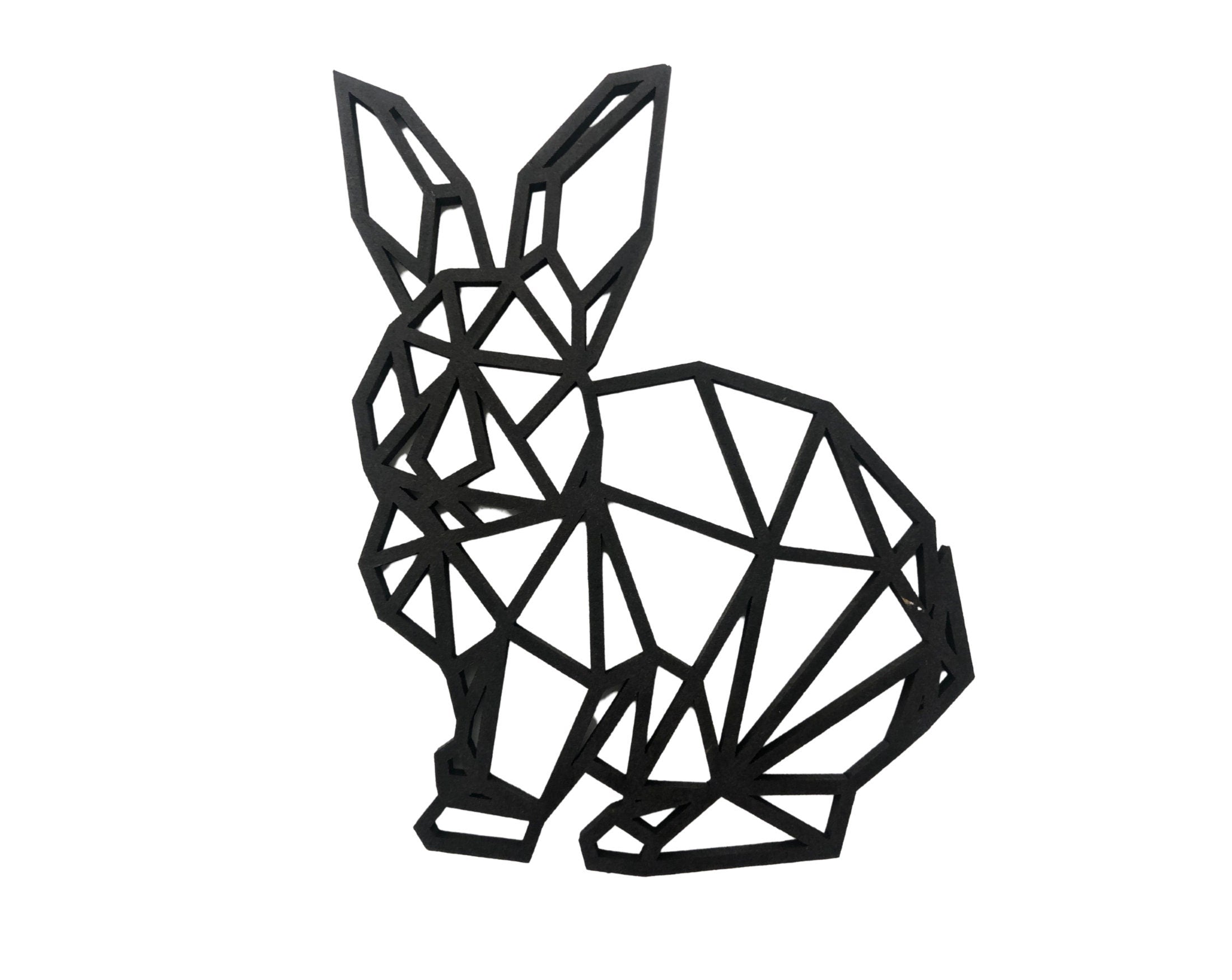 Osterkarte | Personalisierbare Klappkarte mit geometrischem Hasen | Hasenanhänger