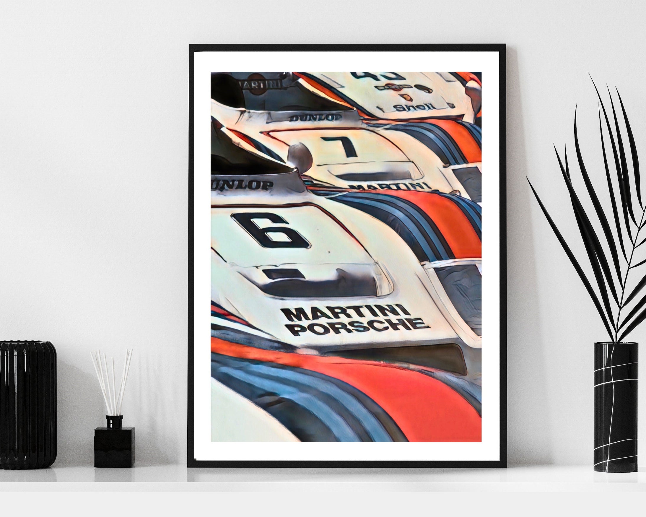 Poster Martini Porsche | Digital Print | Auto Poster
