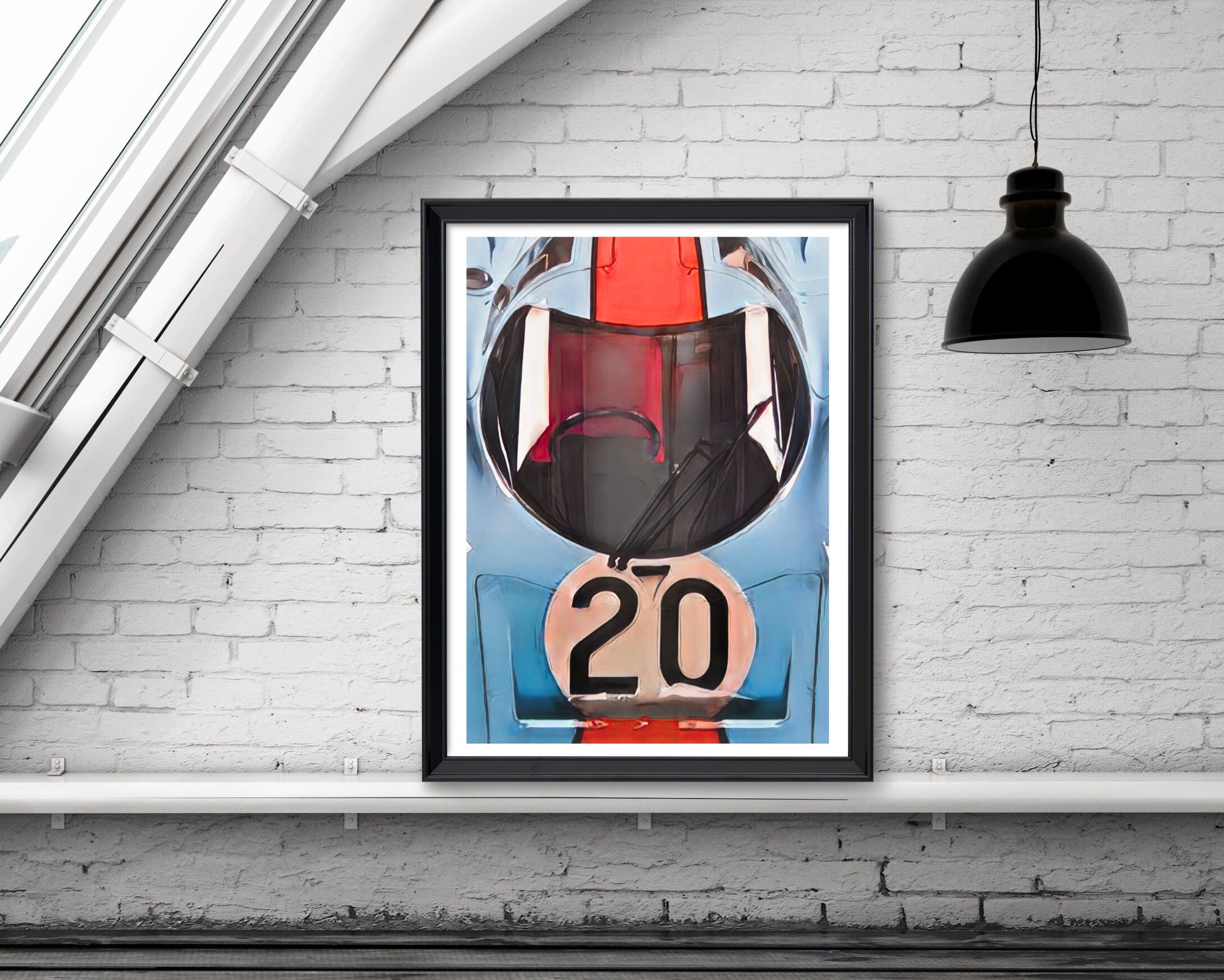 Poster Gulf Porsche | Digital Print | Auto Poster