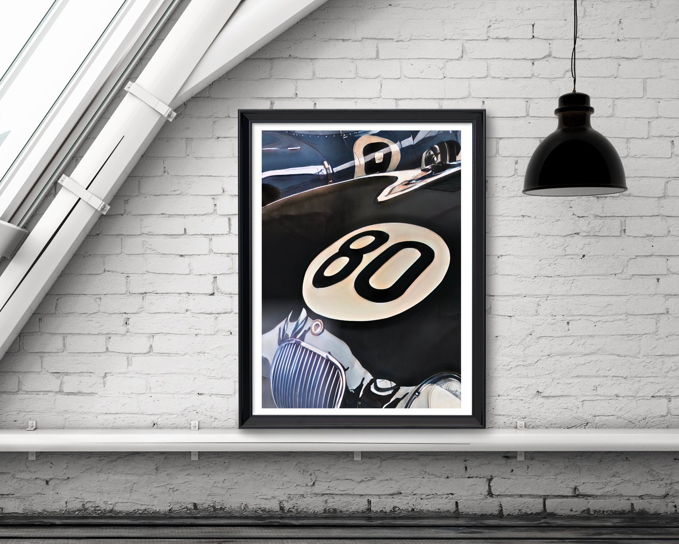 Poster Jaguar C-Type| Digital Print | Auto Poster