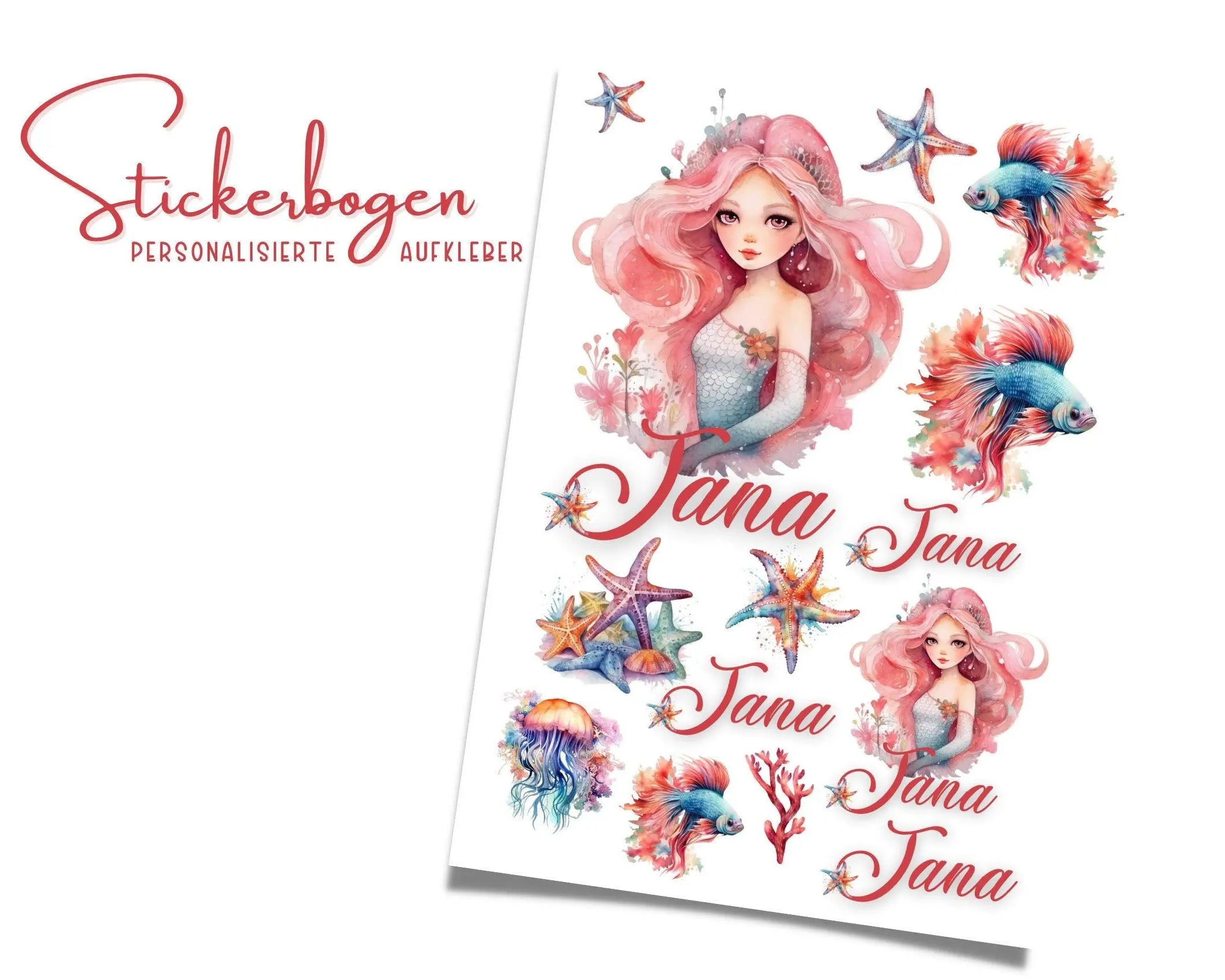 Stundenplan | personalisiert | Meerjungfrau - Roo's Gift Shop