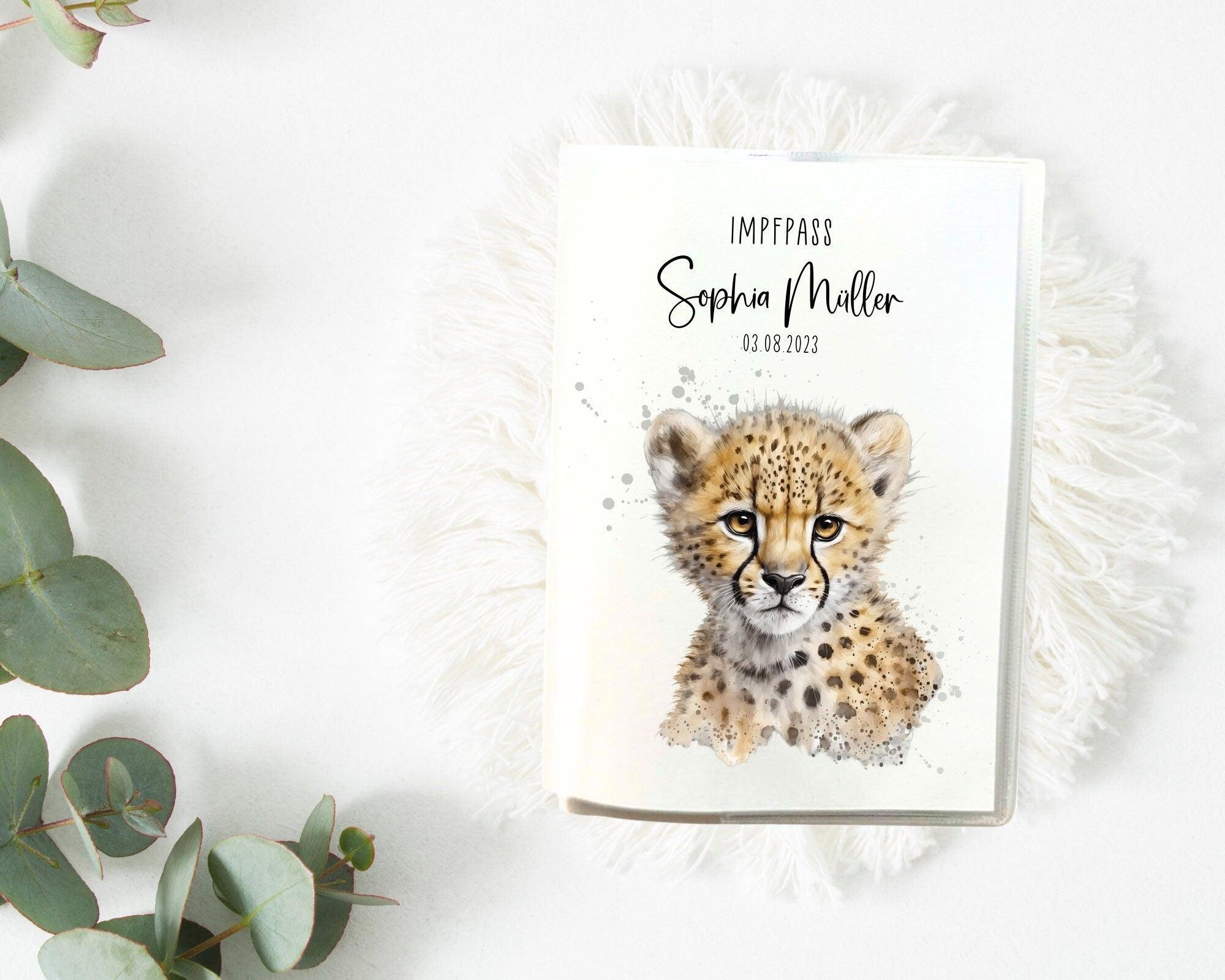 U-Heft und Impfpass Hülle | personalisiert mit Namen | Tiermotive - Roo's Gift Shop