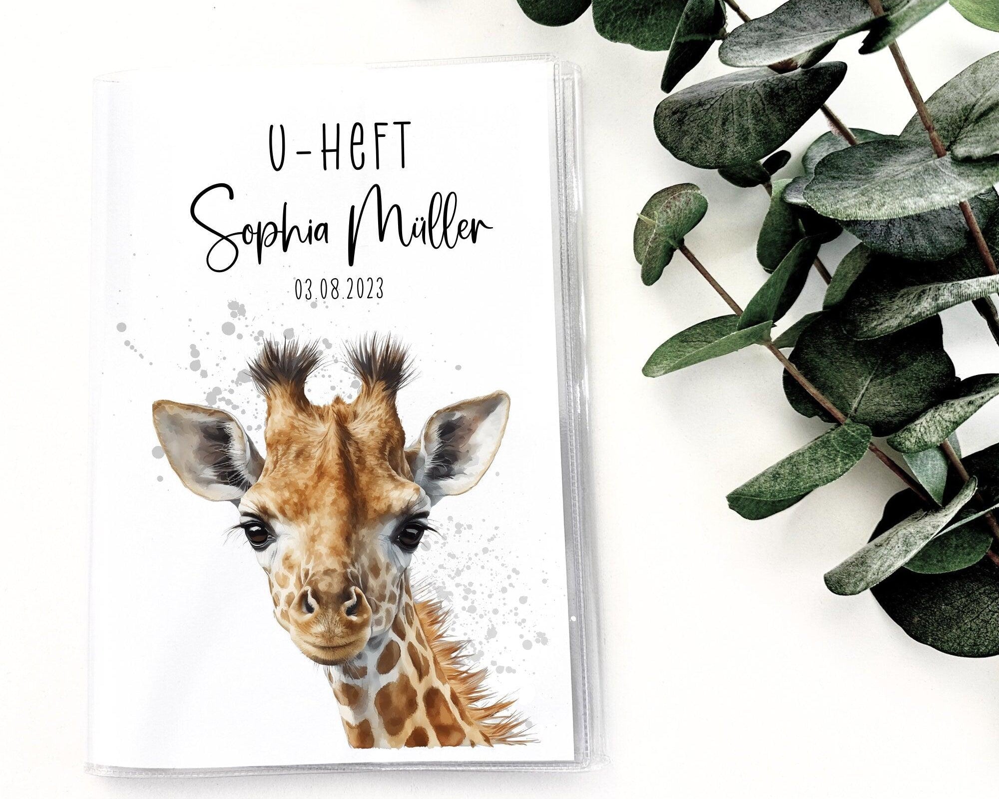 U-Heft und Impfpass Hülle | personalisiert mit Namen | Tiermotive - Roo's Gift Shop