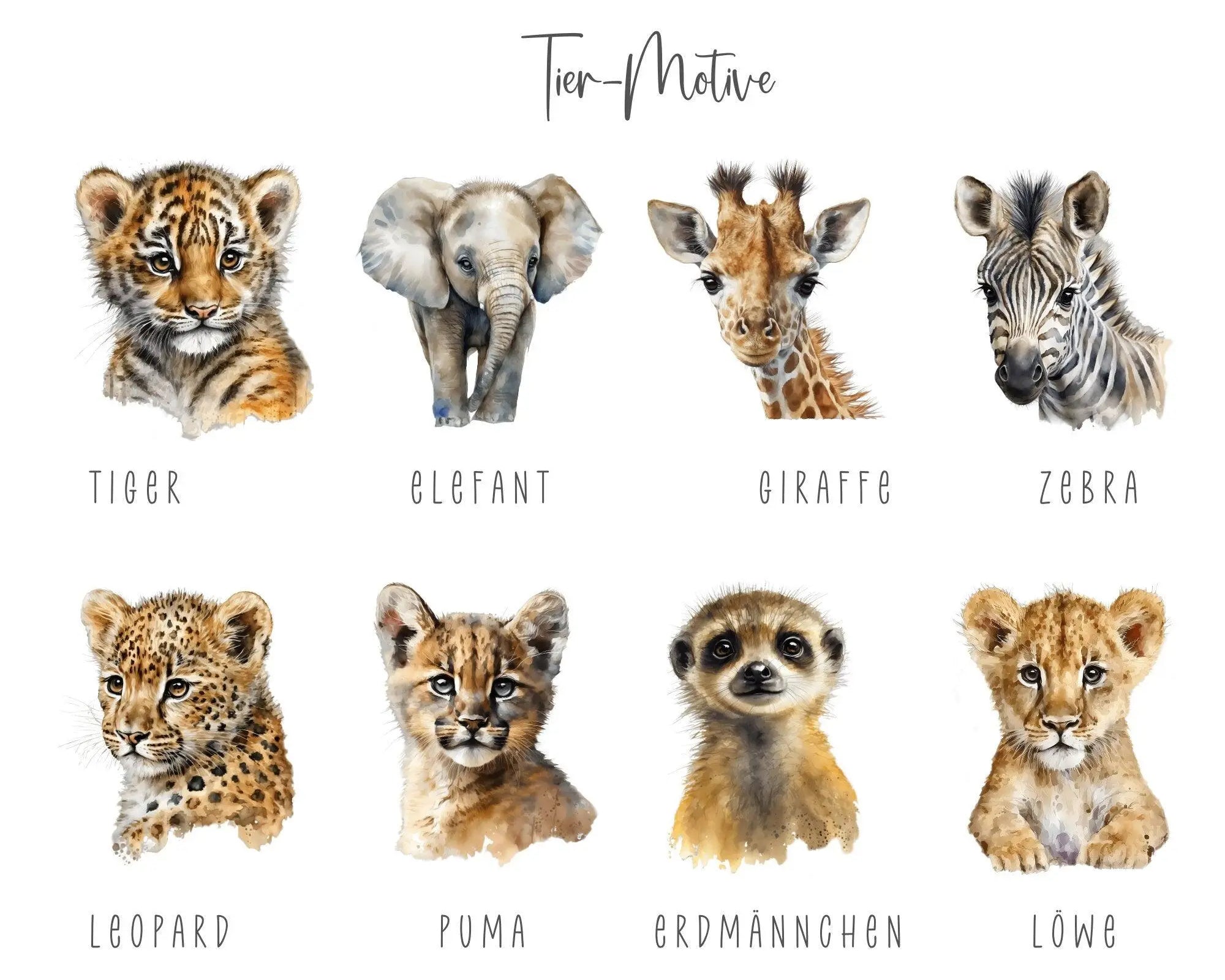 U-Heft und Impfpass Hülle | personalisiert mit Namen | Tiermotive - Roo's Gift Shop