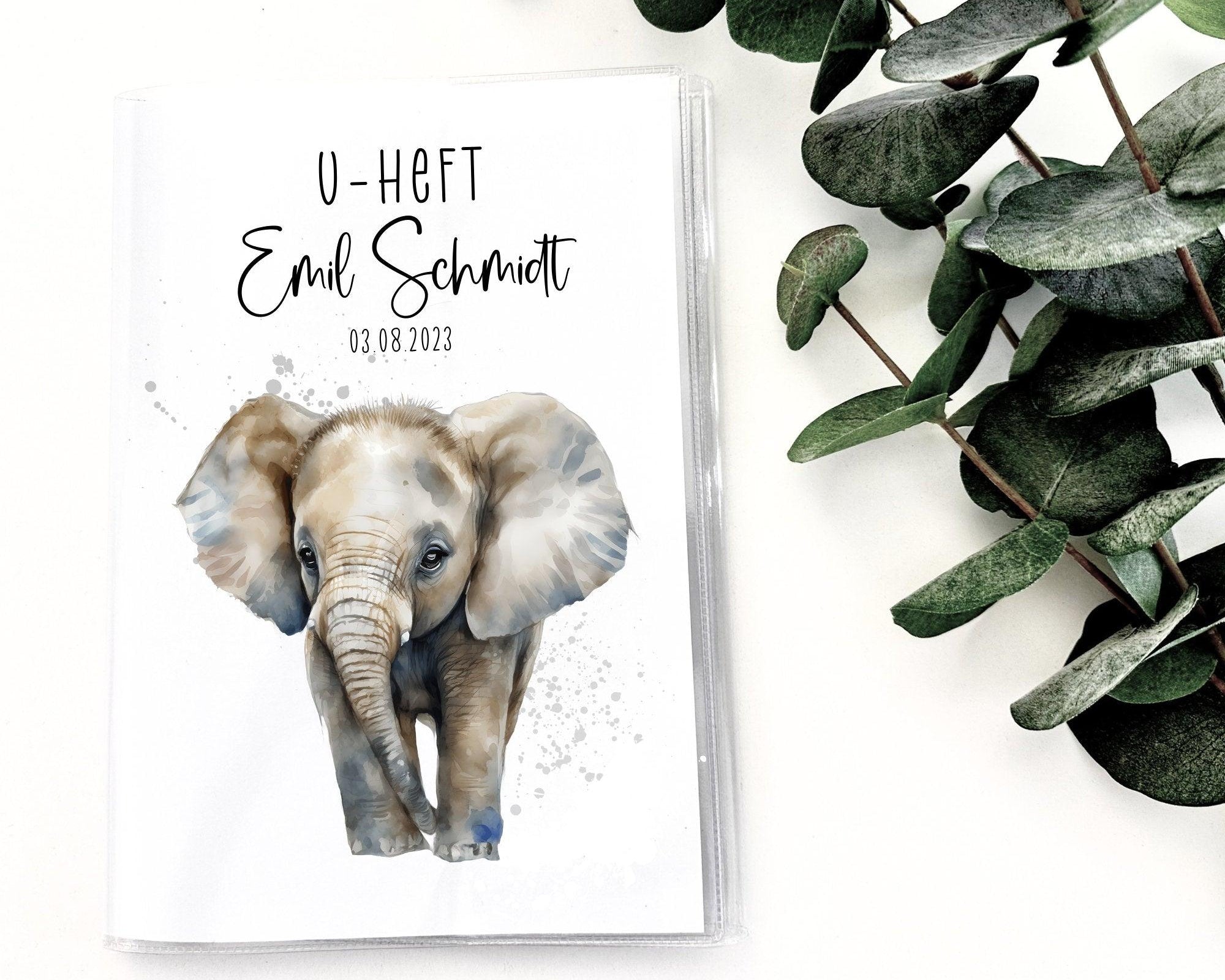 U-Heft und Impfpass Hülle | personalisiert mit Namen | Tiermotive - Roo's Gift Shop