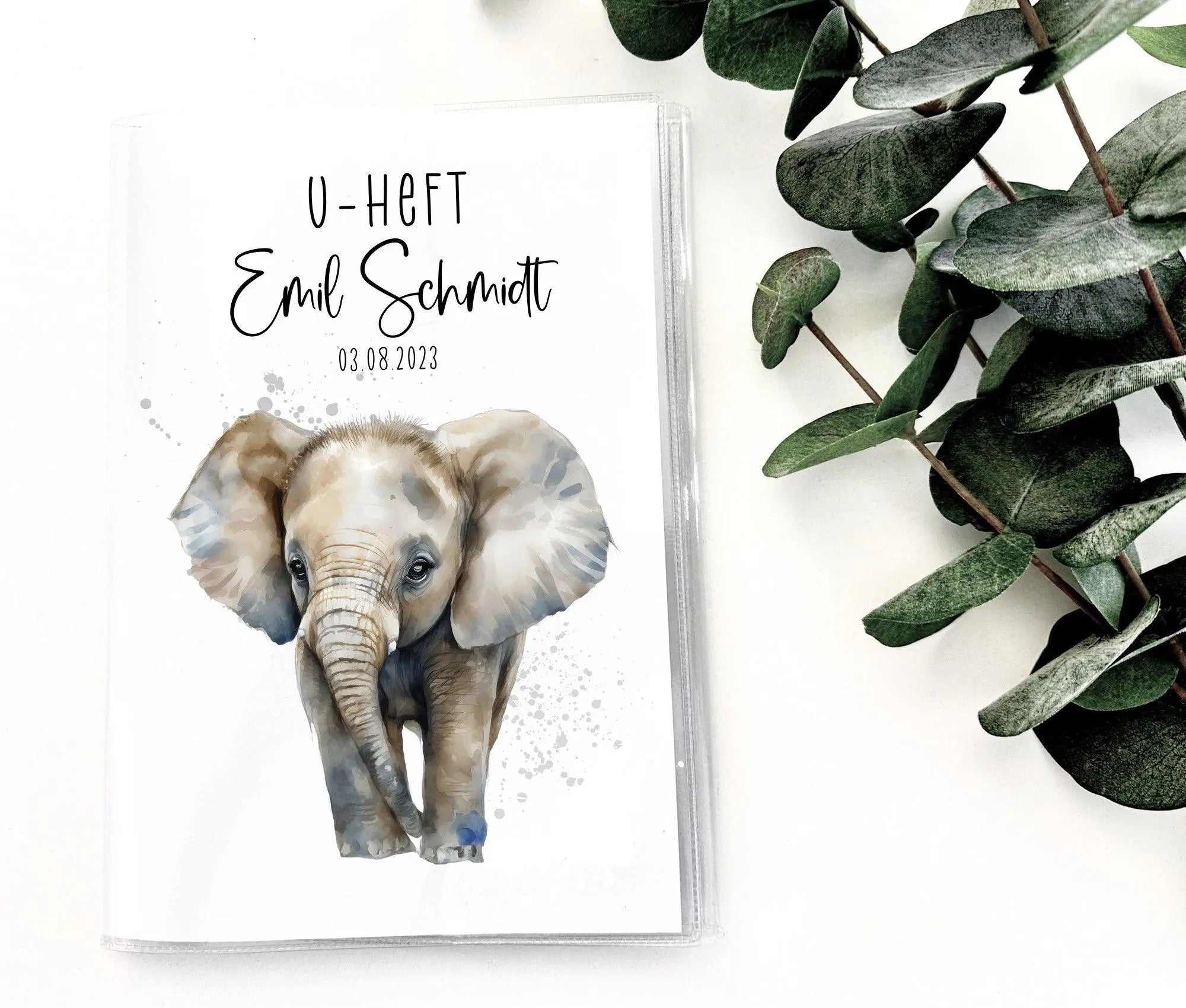 U-Heft und Impfpass Hülle | personalisiert mit Namen | Tiermotive - Roo's Gift Shop