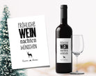 Weinflaschen Etikett | Geschenk Weihnachten personalisiert - Roo's Gift Shop