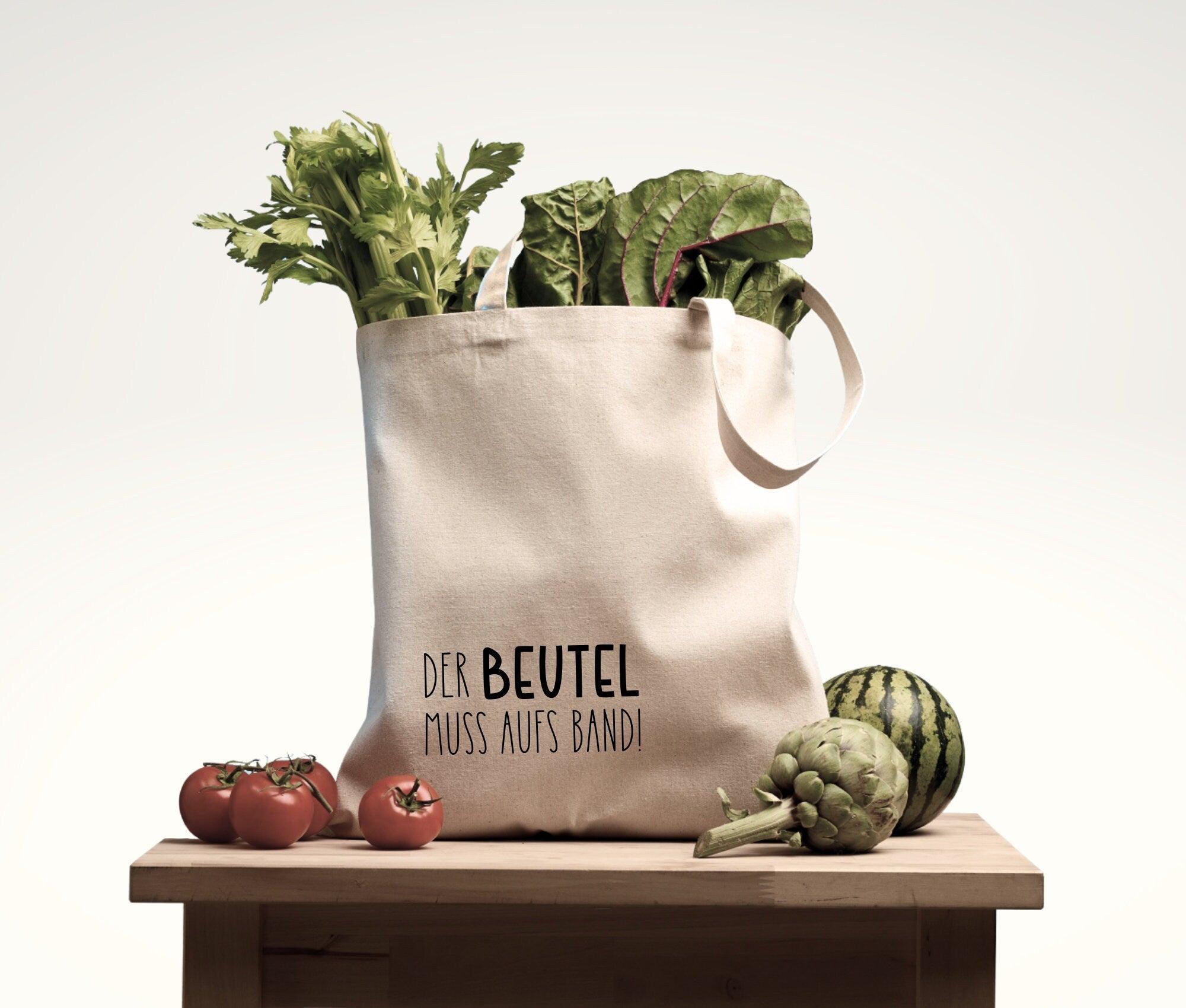 Jutebeutel | lustiger Spruch | witzige Stofftasche | Der Beutel muss aufs Band - Roo's Gift Shop
