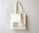 Jutebeutel | lustiger Spruch | witzige Stofftasche | Der Pferd heißt Horst - Roo's Gift Shop