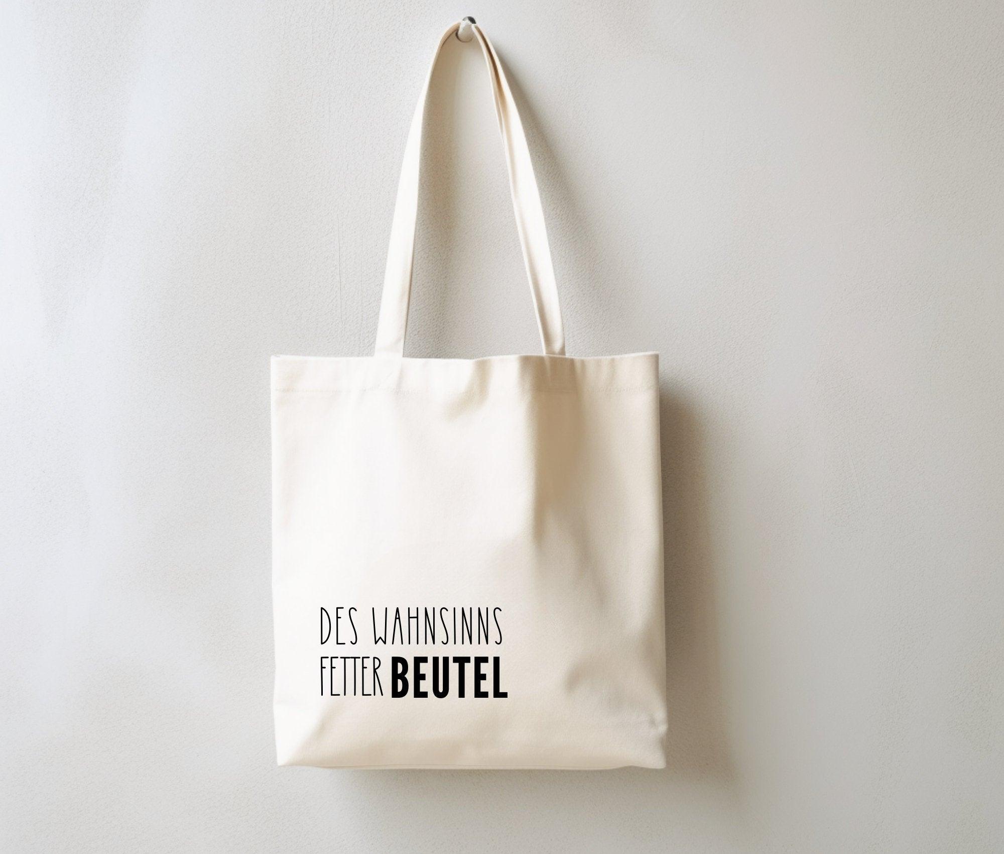 Jutebeutel | lustiger Spruch | witzige Stofftasche | Des Wahnsinns fetter Beute(l) - Roo's Gift Shop