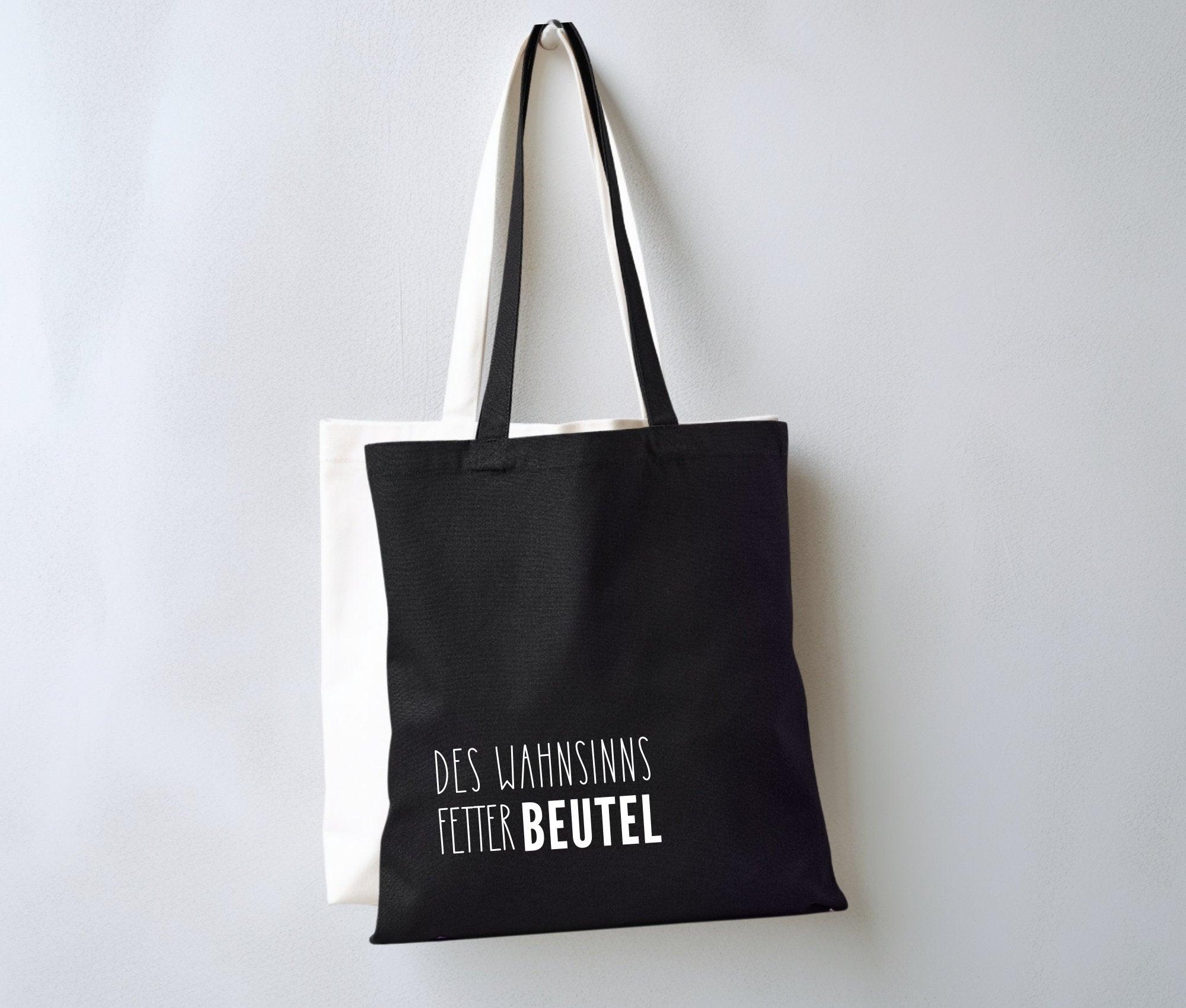 Jutebeutel | lustiger Spruch | witzige Stofftasche | Des Wahnsinns fetter Beute(l) - Roo's Gift Shop