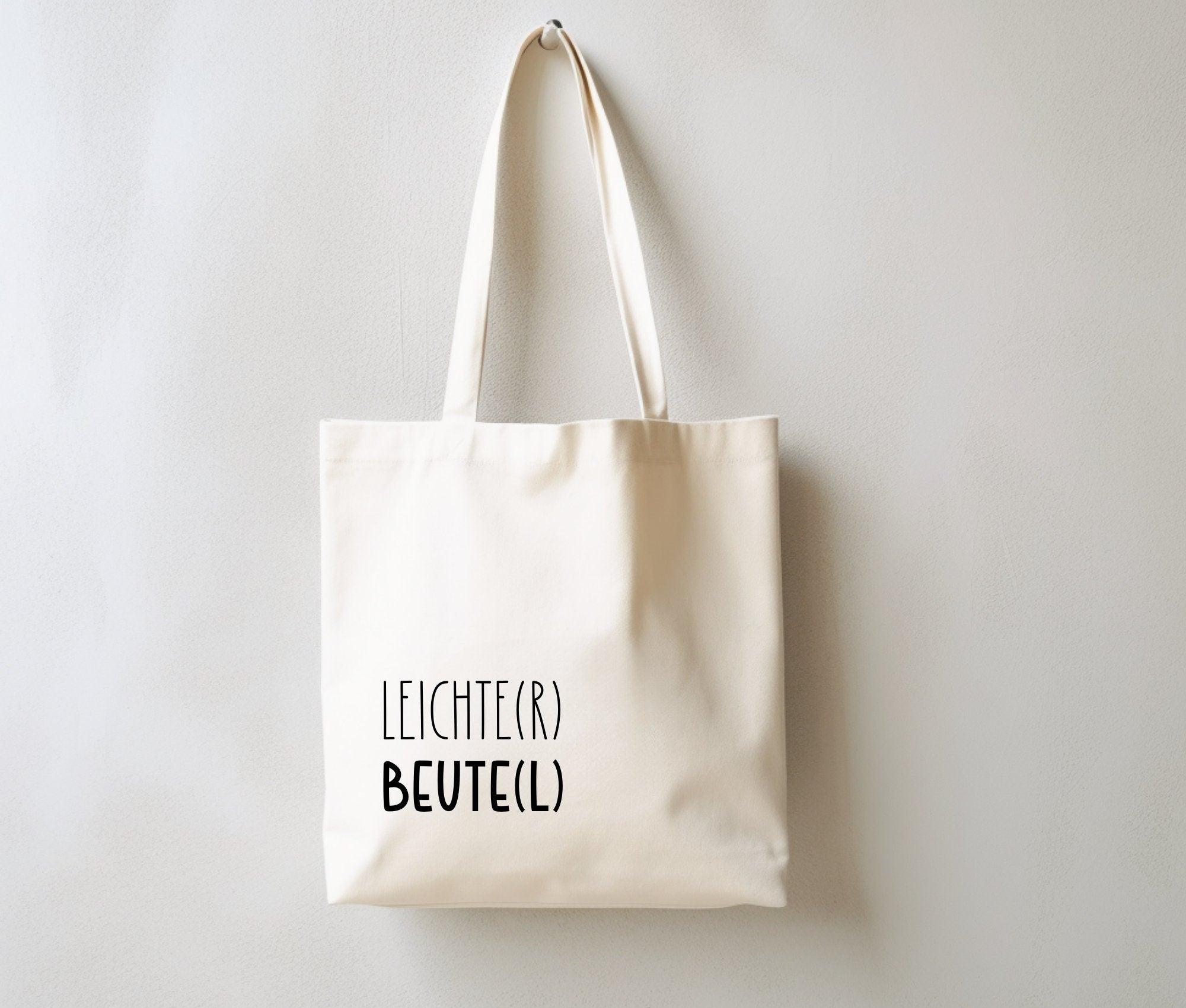 Jutebeutel | lustiger Spruch | witzige Stofftasche | Leichte(r) Beute(l) - Roo's Gift Shop