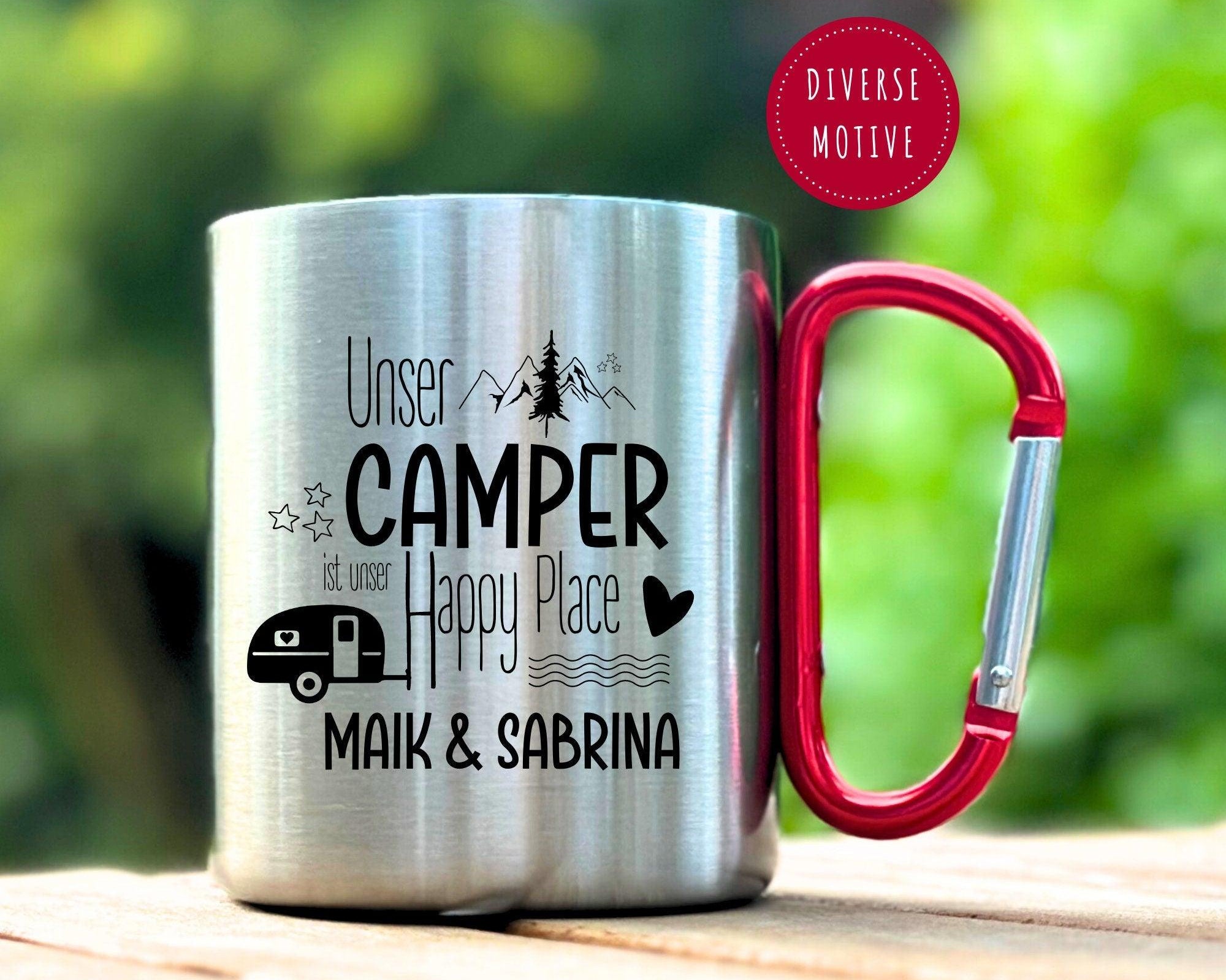 Karabinertasse | Personalisierbar | Tasse Camping Wohnmobil - Roo's Gift Shop