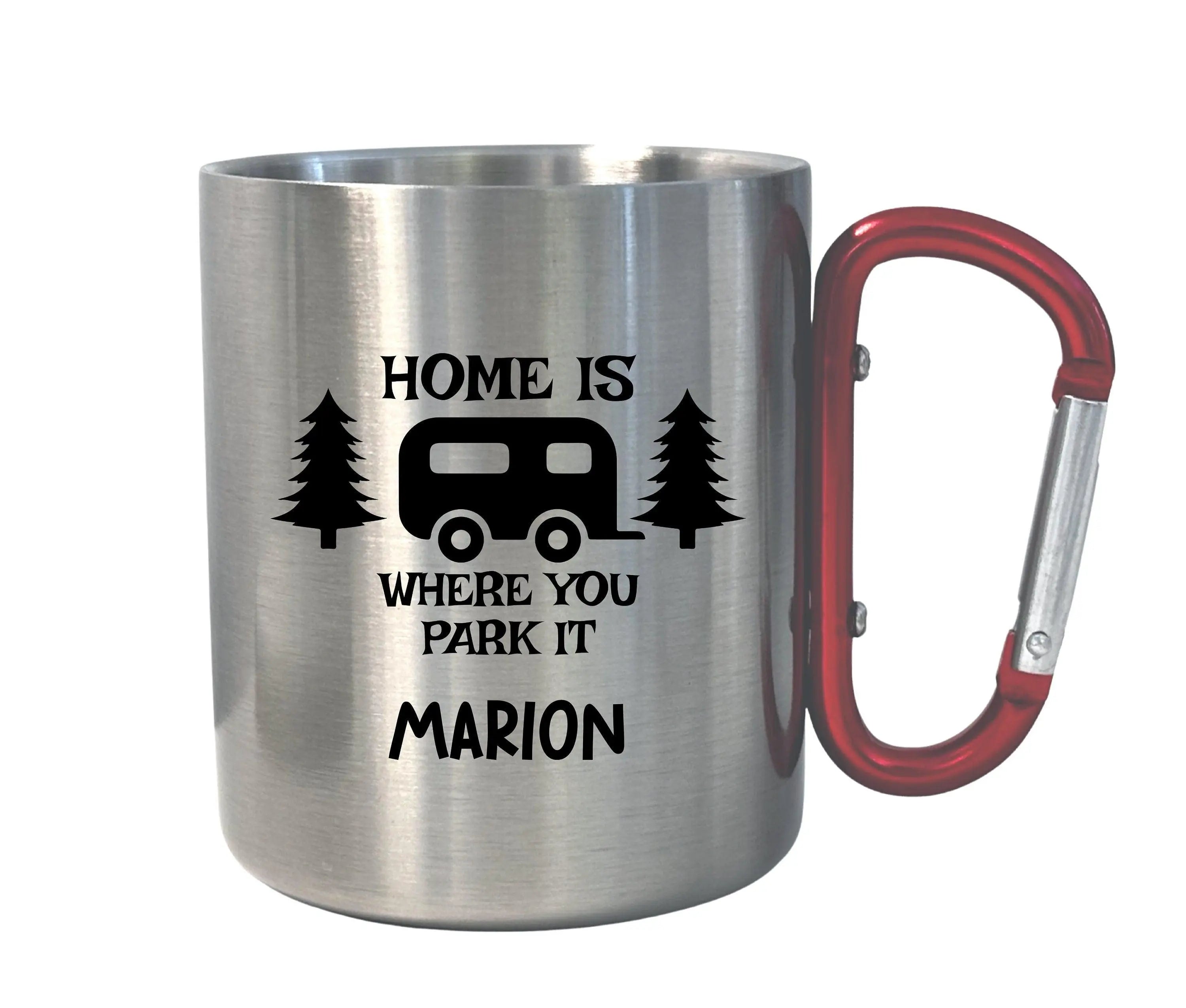 Karabinertasse | Personalisierbar | Tasse Camping Wohnmobil - Roo's Gift Shop