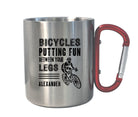 Karabinertasse | Personalisierbar | Tasse Rennradfahrer - Roo's Gift Shop