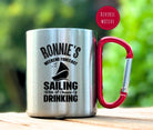 Karabinertasse | Personalisierbar | Tasse Segler Boot - Roo's Gift Shop