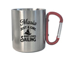 Karabinertasse | Personalisierbar | Tasse Segler Boot - Roo's Gift Shop