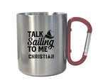 Karabinertasse | Personalisierbar | Tasse Segler Boot - Roo's Gift Shop