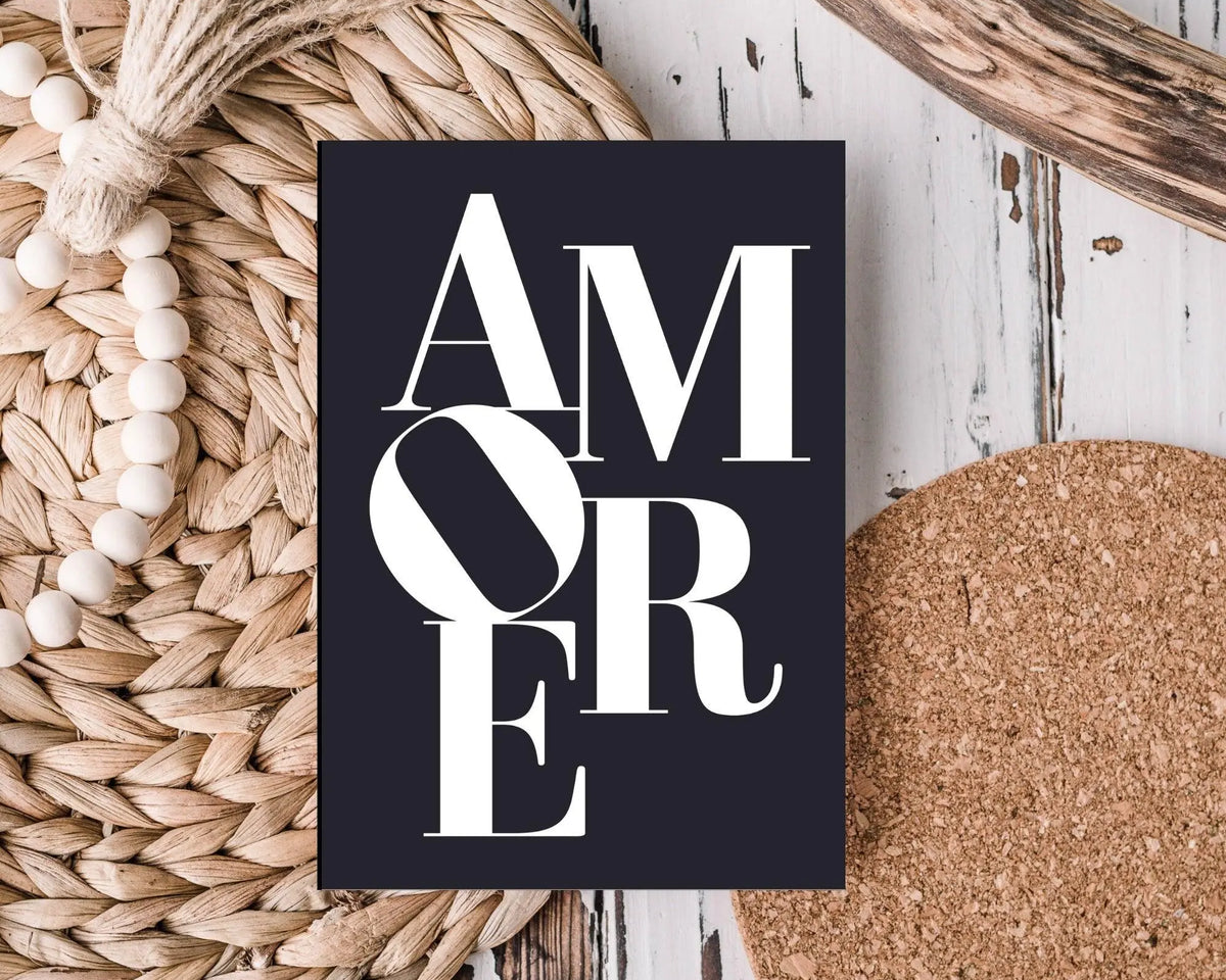 Karte | Amore | Kraftpapierumschlag - Roo's Gift Shop
