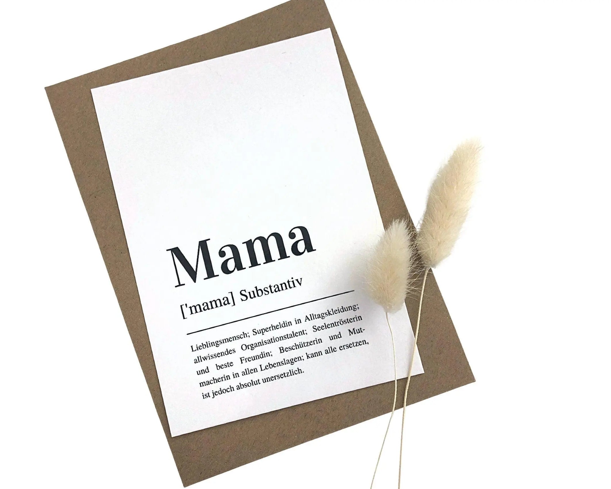 Karte | Definition Mama | Grußkarte Muttertag | A6 - Roo's Gift Shop