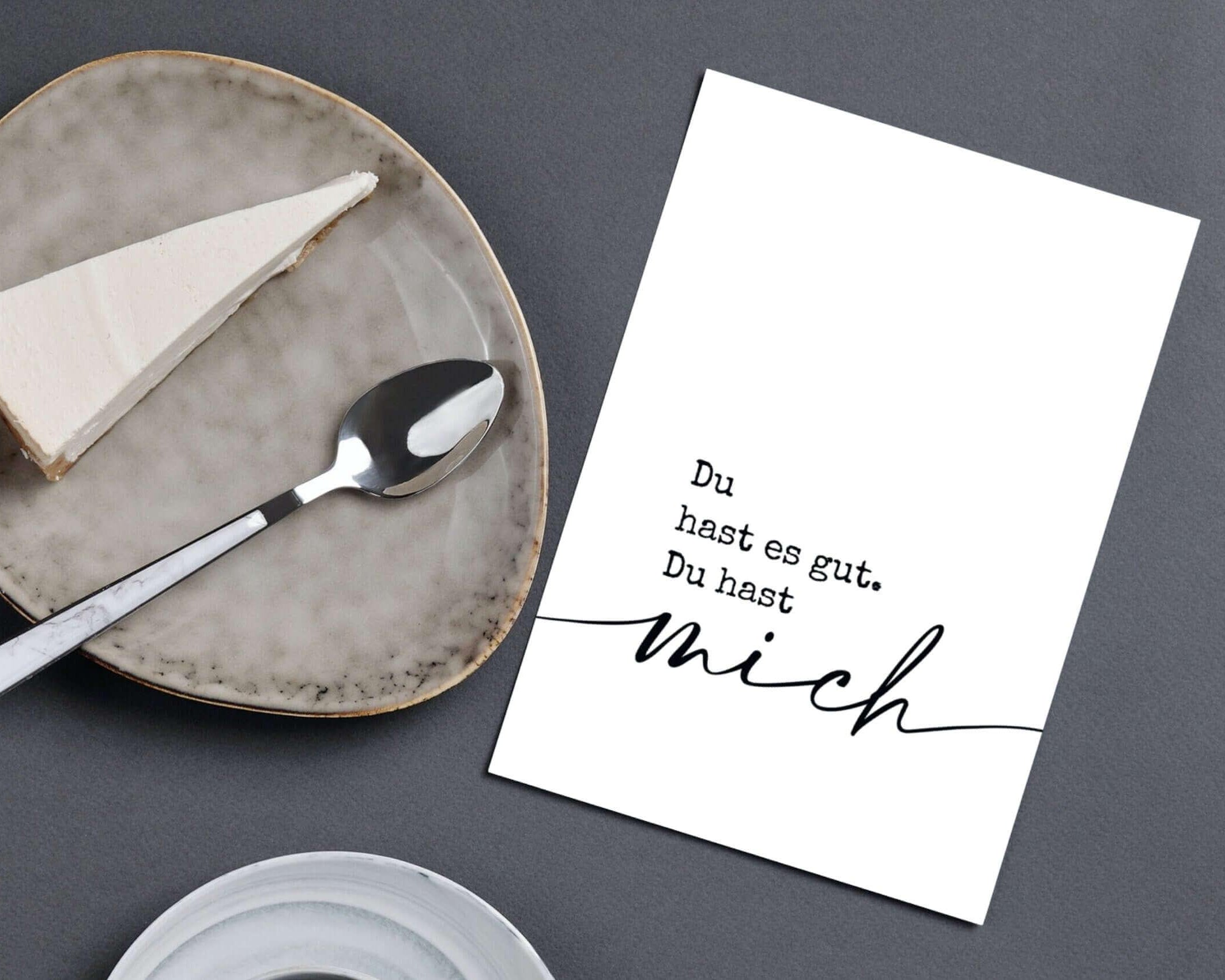 Karte | Du hast mich | Kraftpapierumschlag - Roo's Gift Shop