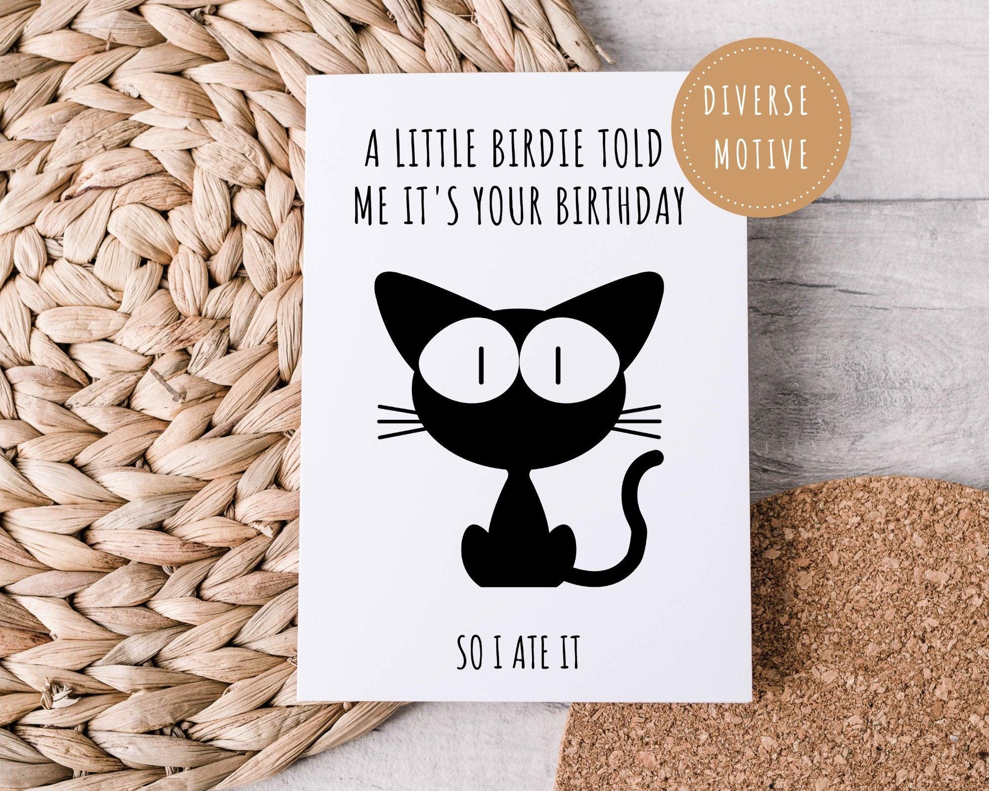 Karte | Katze | vier Motive - Roo's Gift Shop