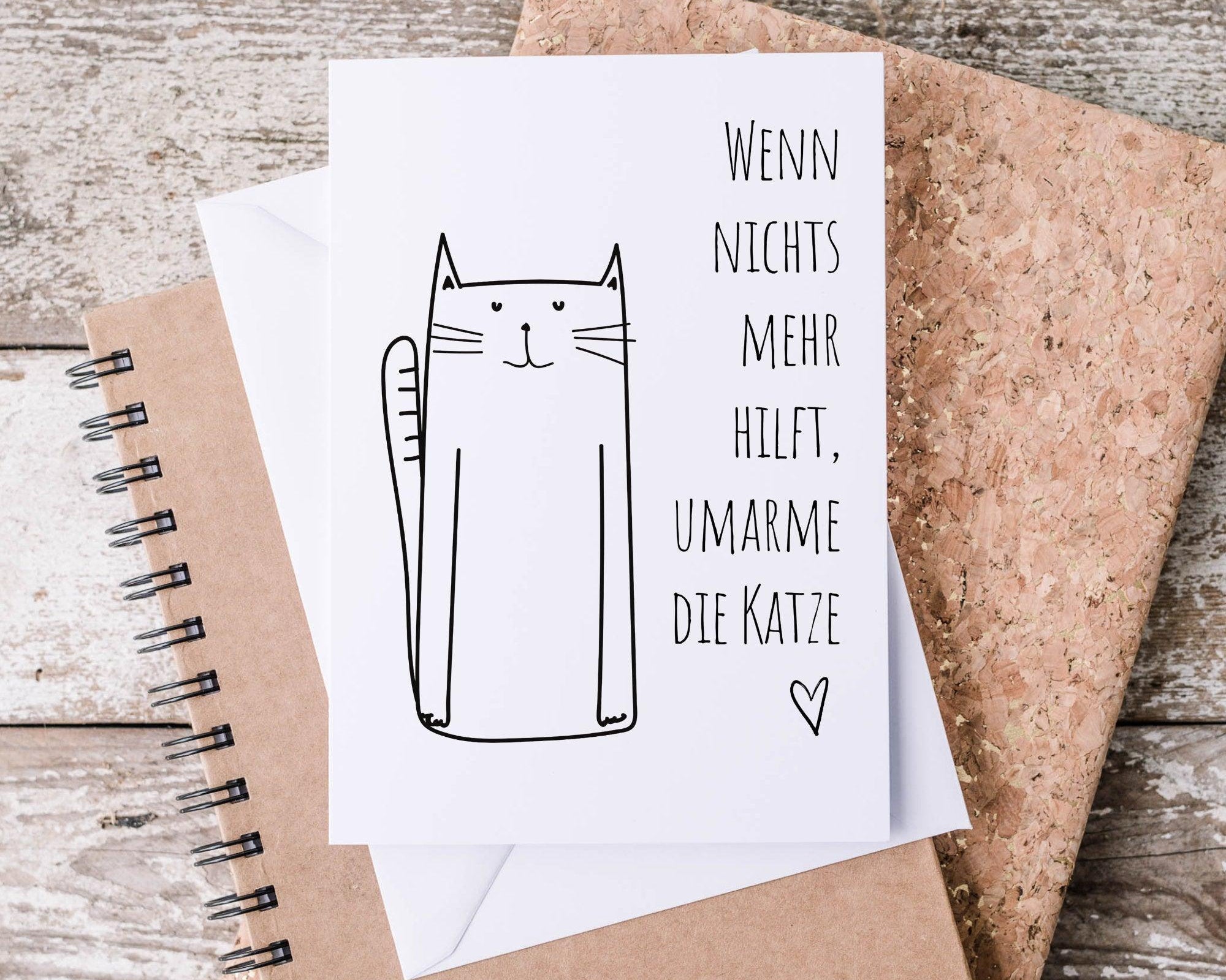Karte | Katze | vier Motive - Roo's Gift Shop