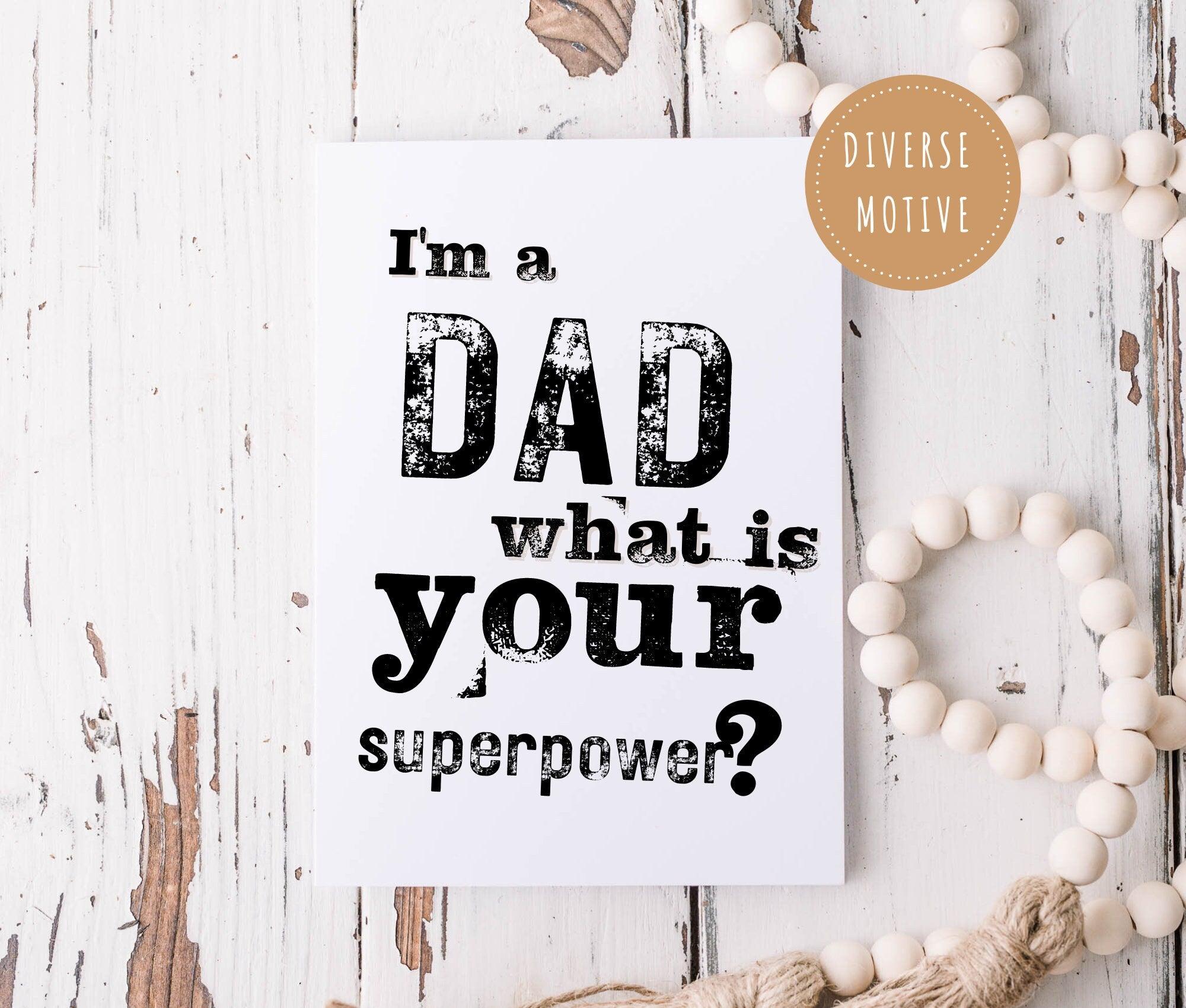 Karte | Papa | Grußkarte | A6 | Blauer Umschlag - Roo's Gift Shop