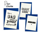 Karte | Papa | Grußkarte | A6 | Blauer Umschlag - Roo's Gift Shop