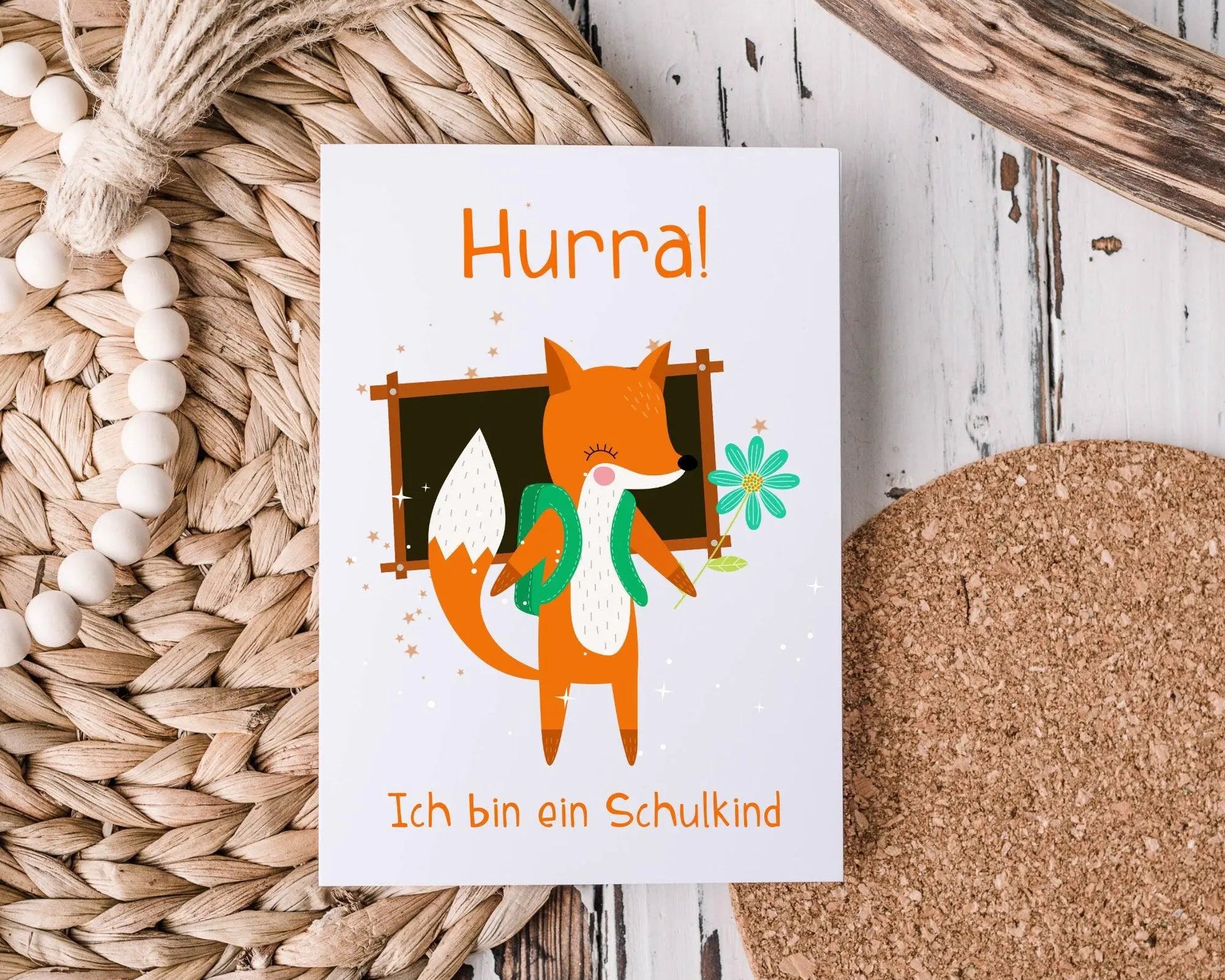 Karte | Schulanfang | Hurra ich bin ein Schulkind - Roo's Gift Shop