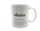 Keramiktasse OHANA | Ohana heißt Familie | Kaffeebecher - Roo's Gift Shop