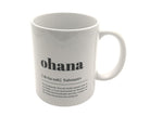 Keramiktasse OHANA | Ohana heißt Familie | Kaffeebecher - Roo's Gift Shop