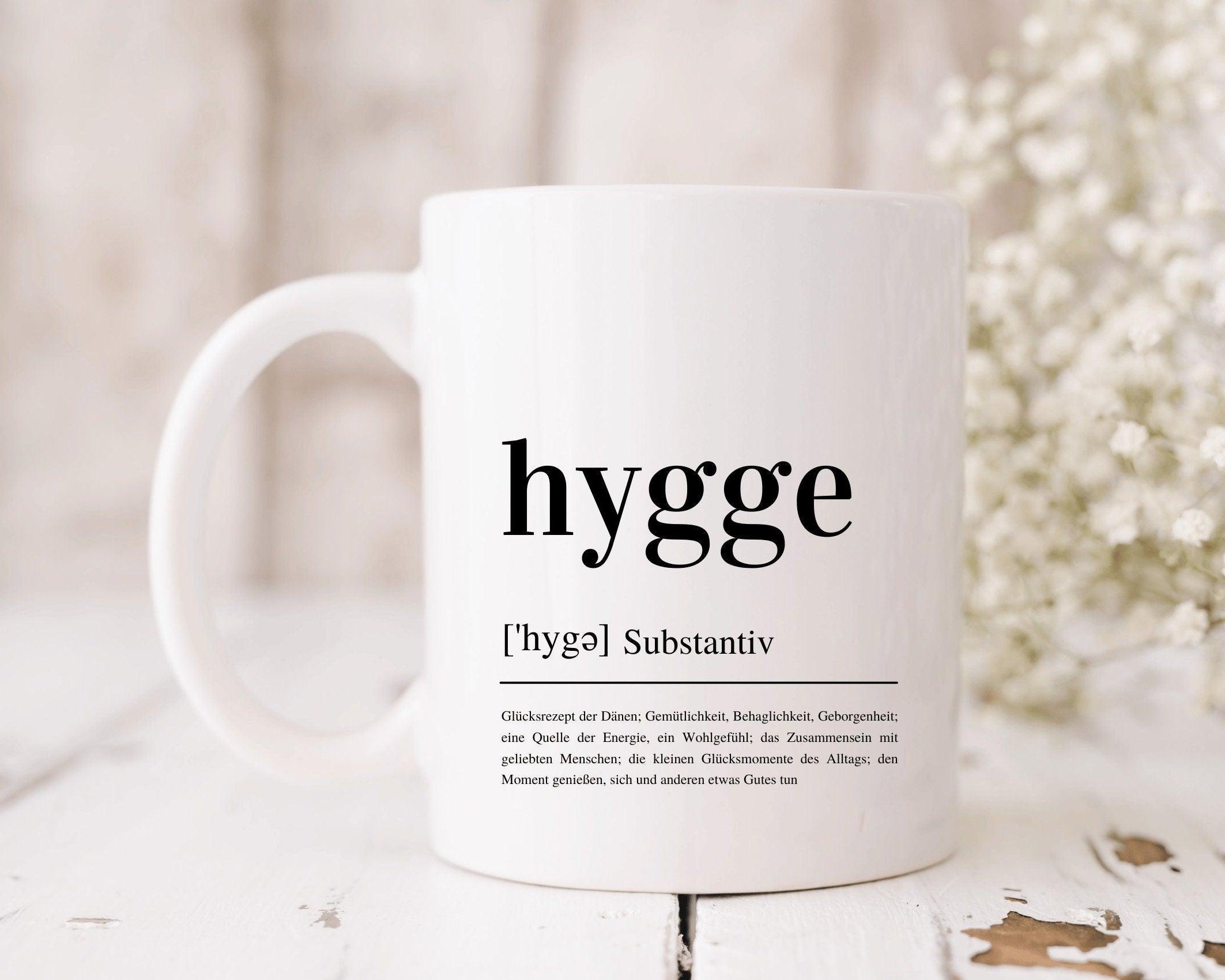 Keramiktasse | Hygge | Definition - Roo's Gift Shop
